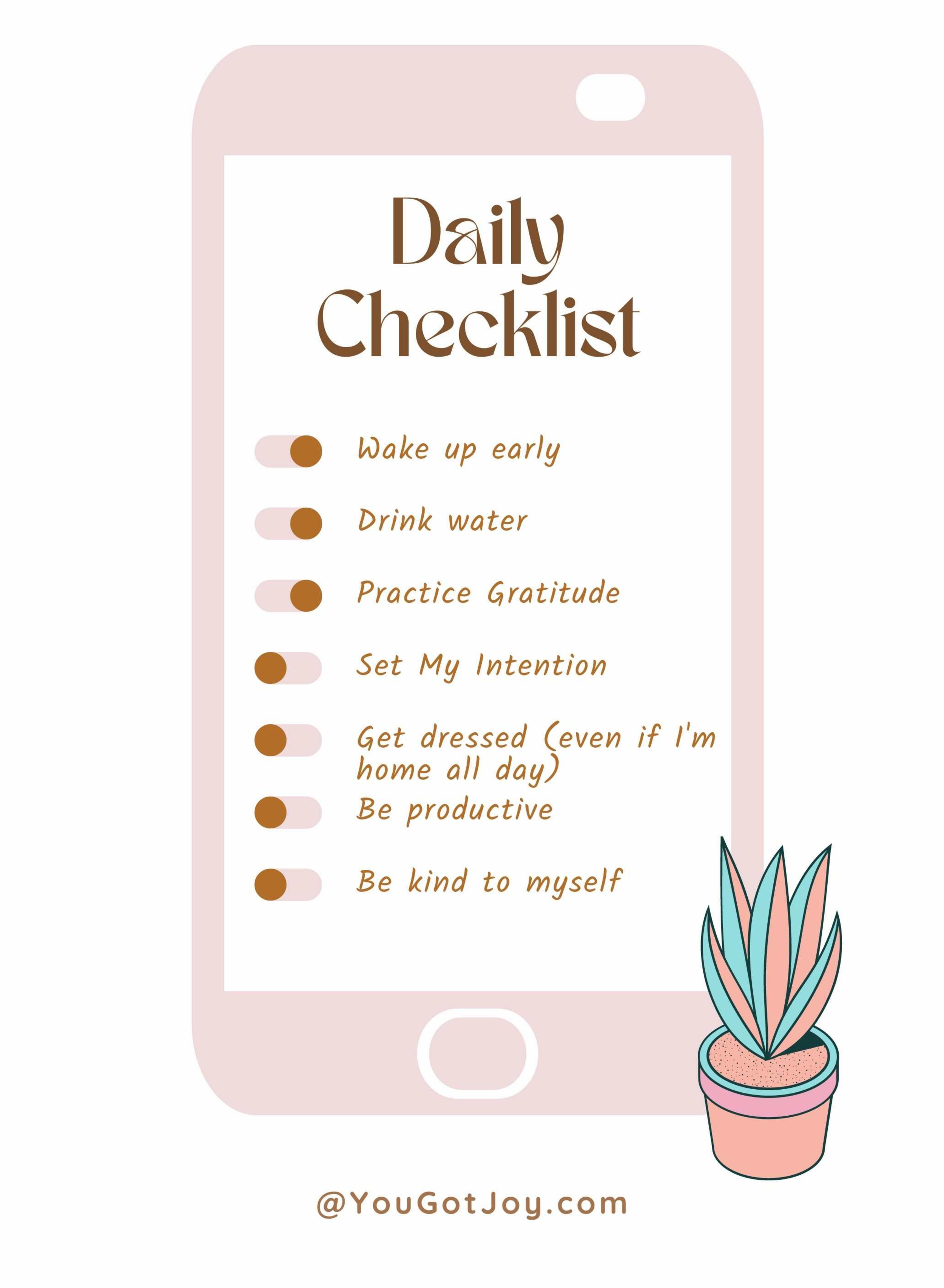 What is on Your Daily Checklist?