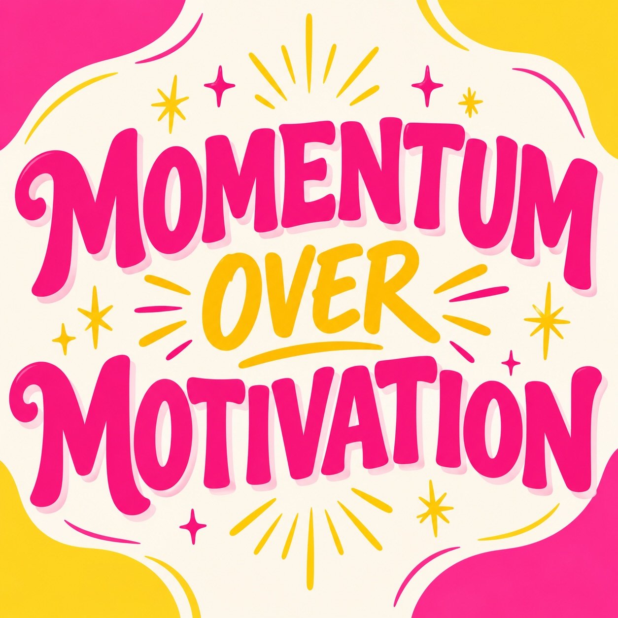 Motivation is welcome, but it doesn&rsquo;t always show up on schedule.

Momentum starts when you take one small step, even when you&rsquo;re not in the mood. Open the document. Put on your walking shoes. Make the call. Begin the task you&rsquo;ve be