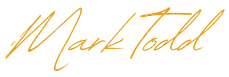 A stylized signature of Mark Todd on a white background.