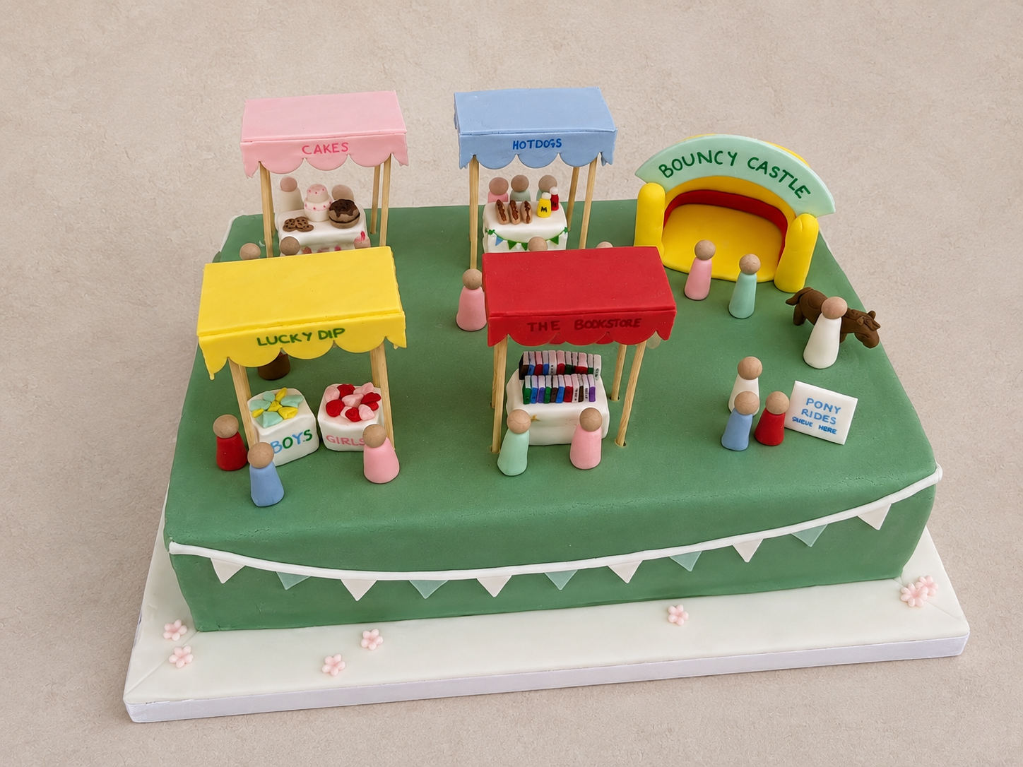 Handmade sugar summer fete scene