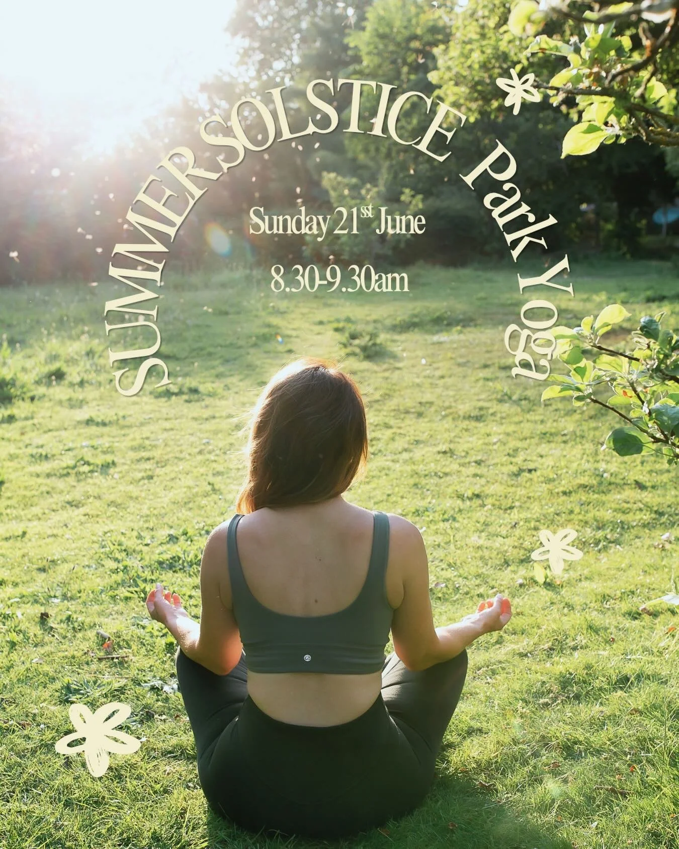 Summer Solstice | Park Yoga 🍃🧘🏻&zwj;♀️
Sunday 21st June 
8.30-9.30am 

Join me on the beautiful Wooburn Park for an outdoor awakening flow amongst nature, to welcome in the Summer Solstice and celebrate International Yoga Day! 

An uplifting outdo