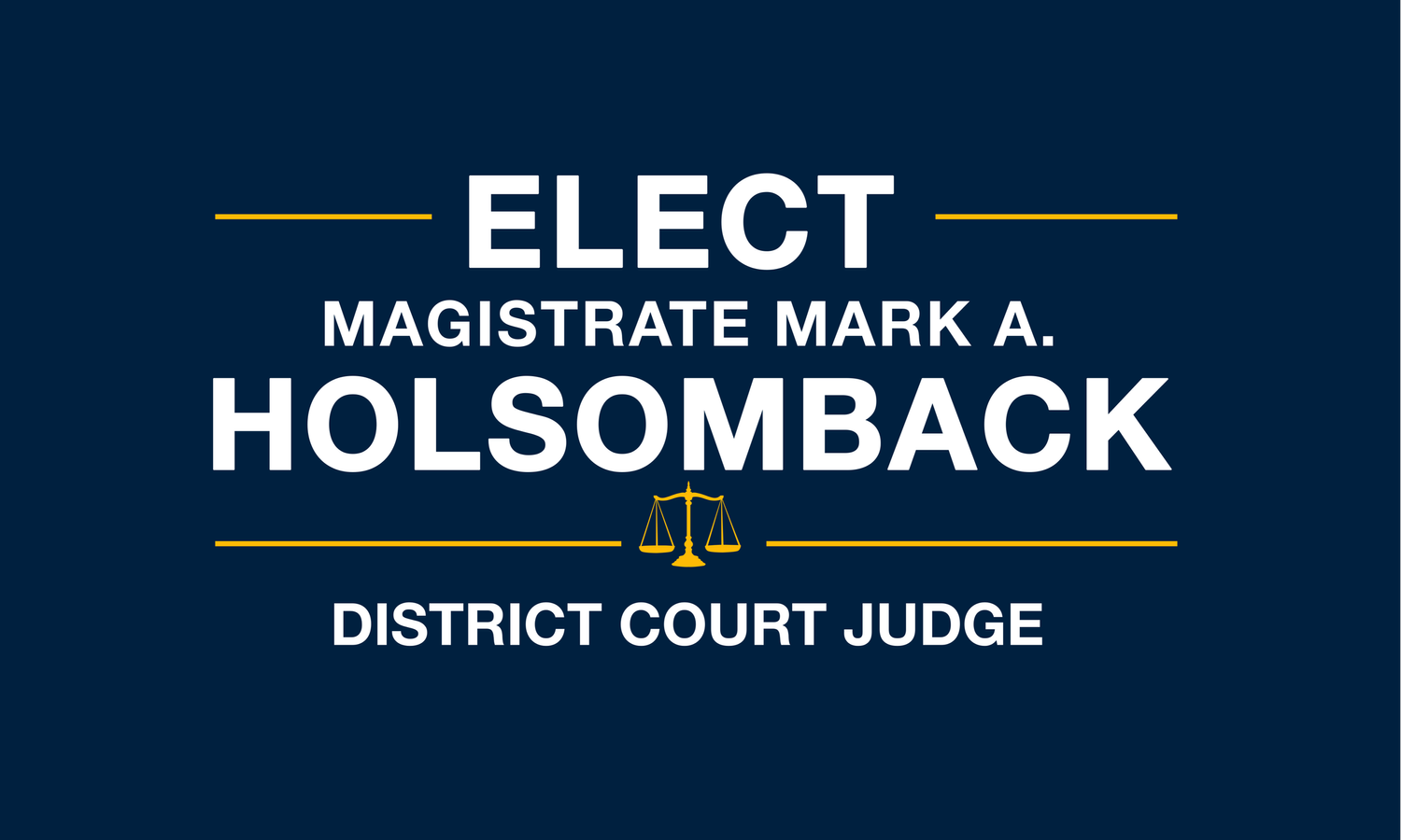 Mark Holsomback for 8th District Court Judge