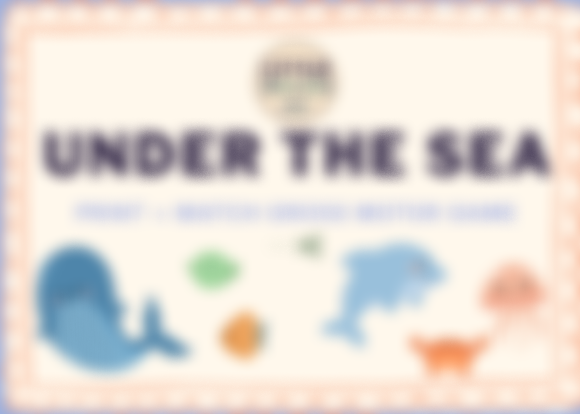 Under the Sea Gross Motor Game - Print and Laminate