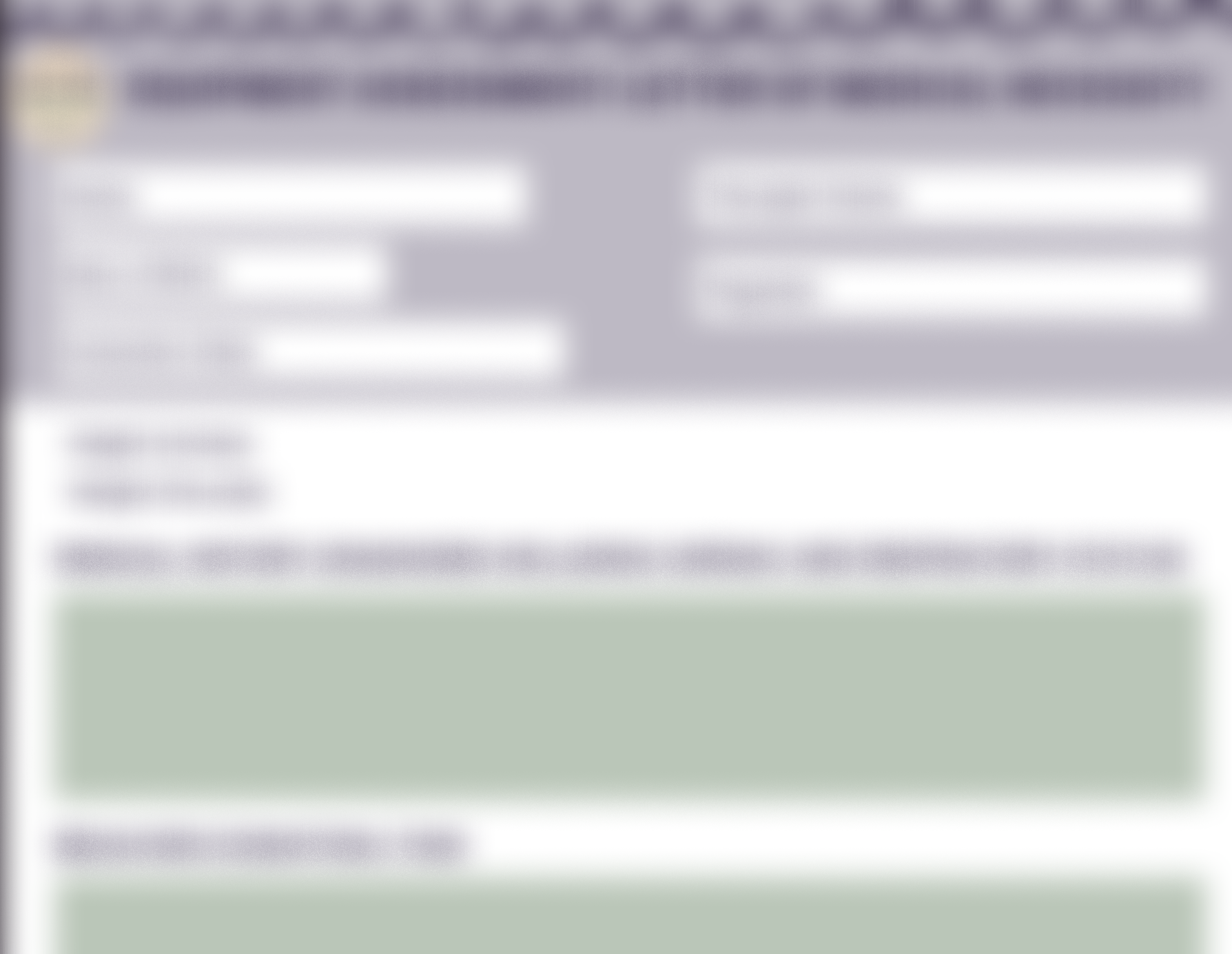 Letter of Medical Necessity Template