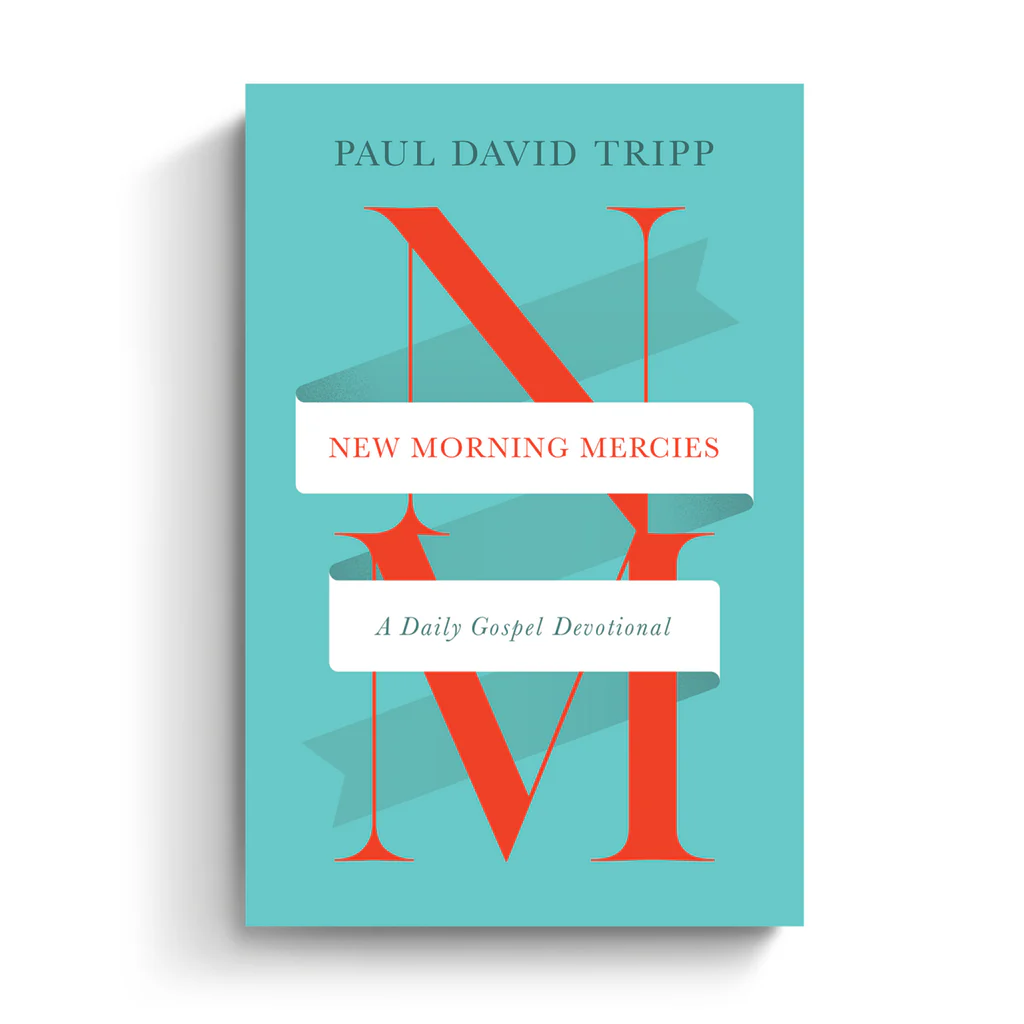 Book cover titled 'New Morning Mercies: A Daily Gospel Devotional' by Paul David Tripp.