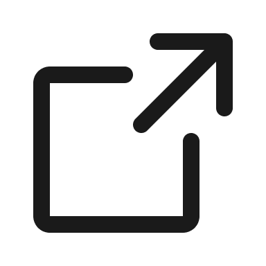An icon of a square with an arrow pointing diagonally upward and to the right, symbolizing open in new window or external link.
