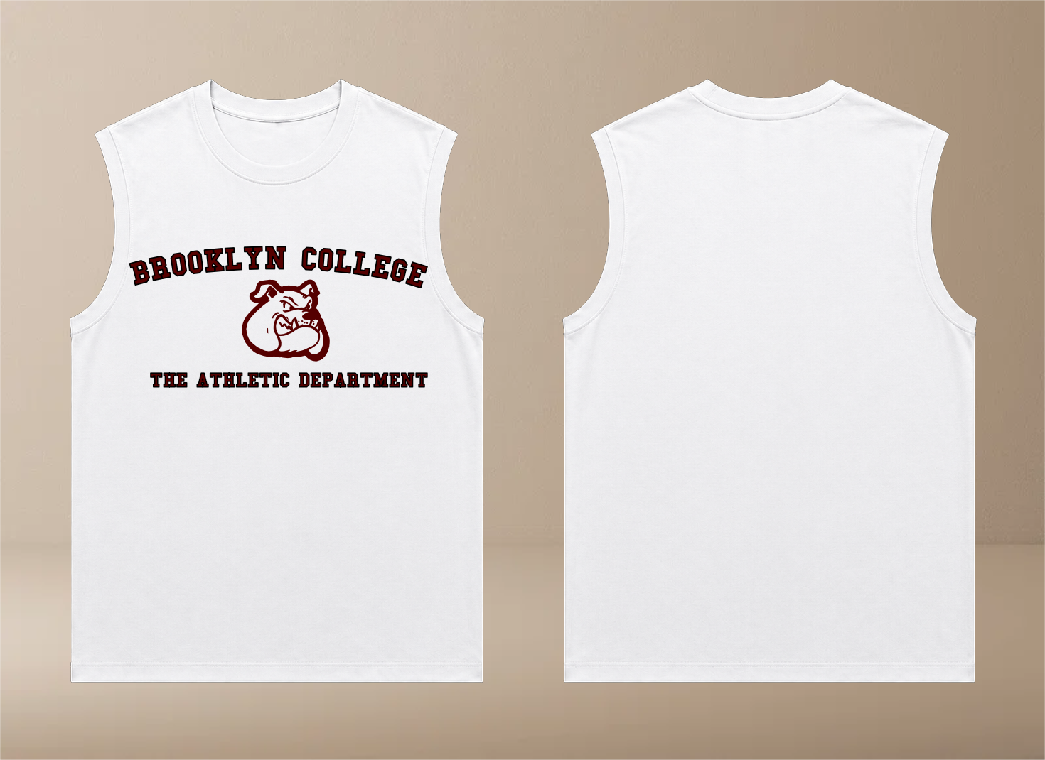 Brooklyn College Athletic Tank (white)