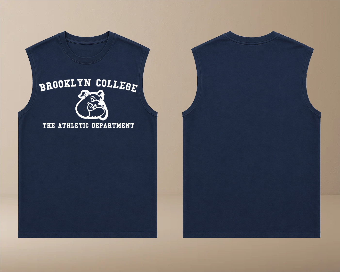 Brooklyn College Athletic Tank (navy blue)