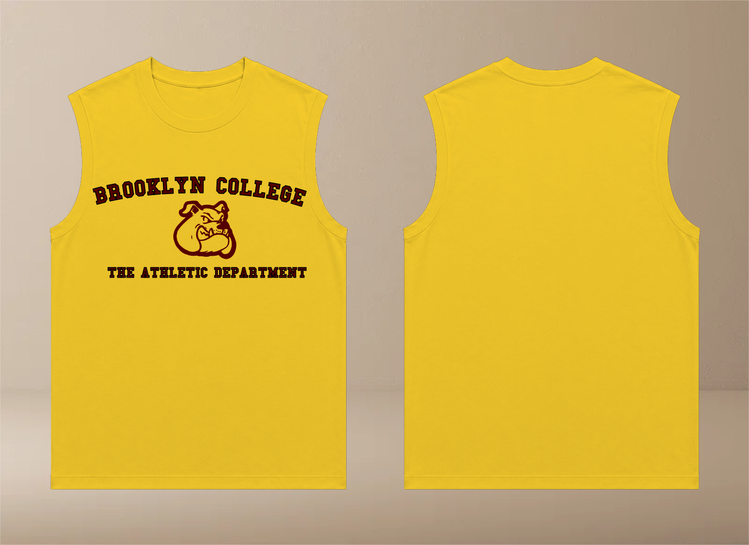 Brooklyn College Athletic Tank (gold)