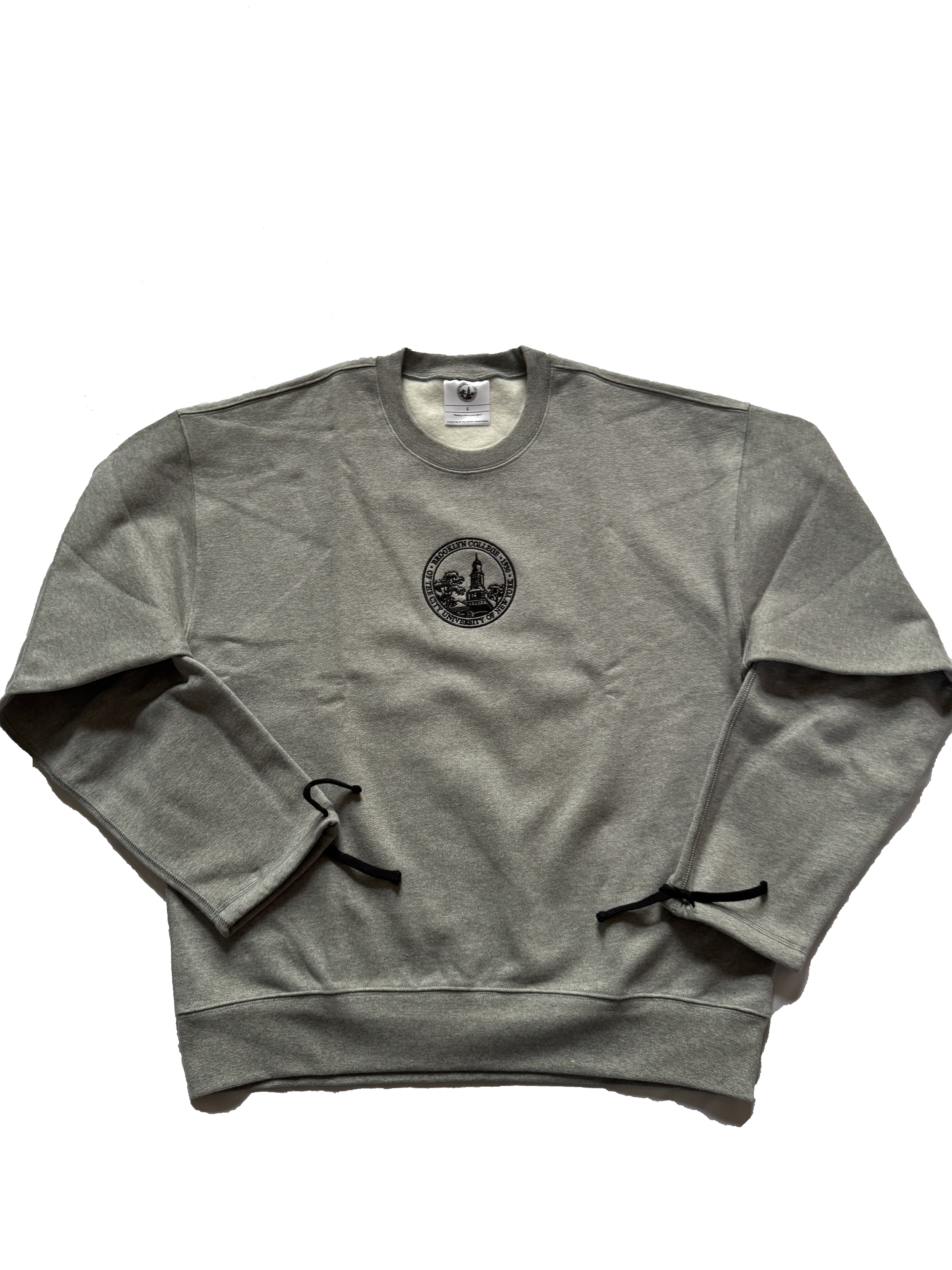 Brooklyn College Heritage Sweater Heather Grey