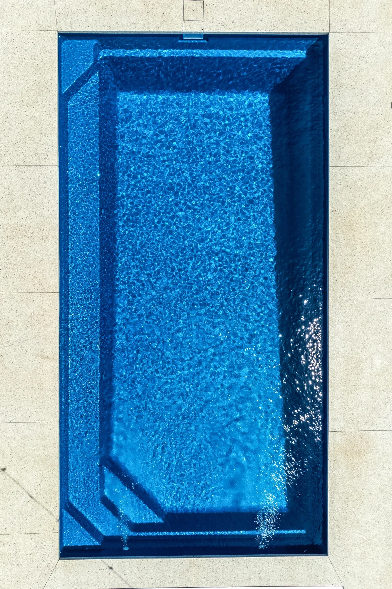 Birds eye view of swimming pool