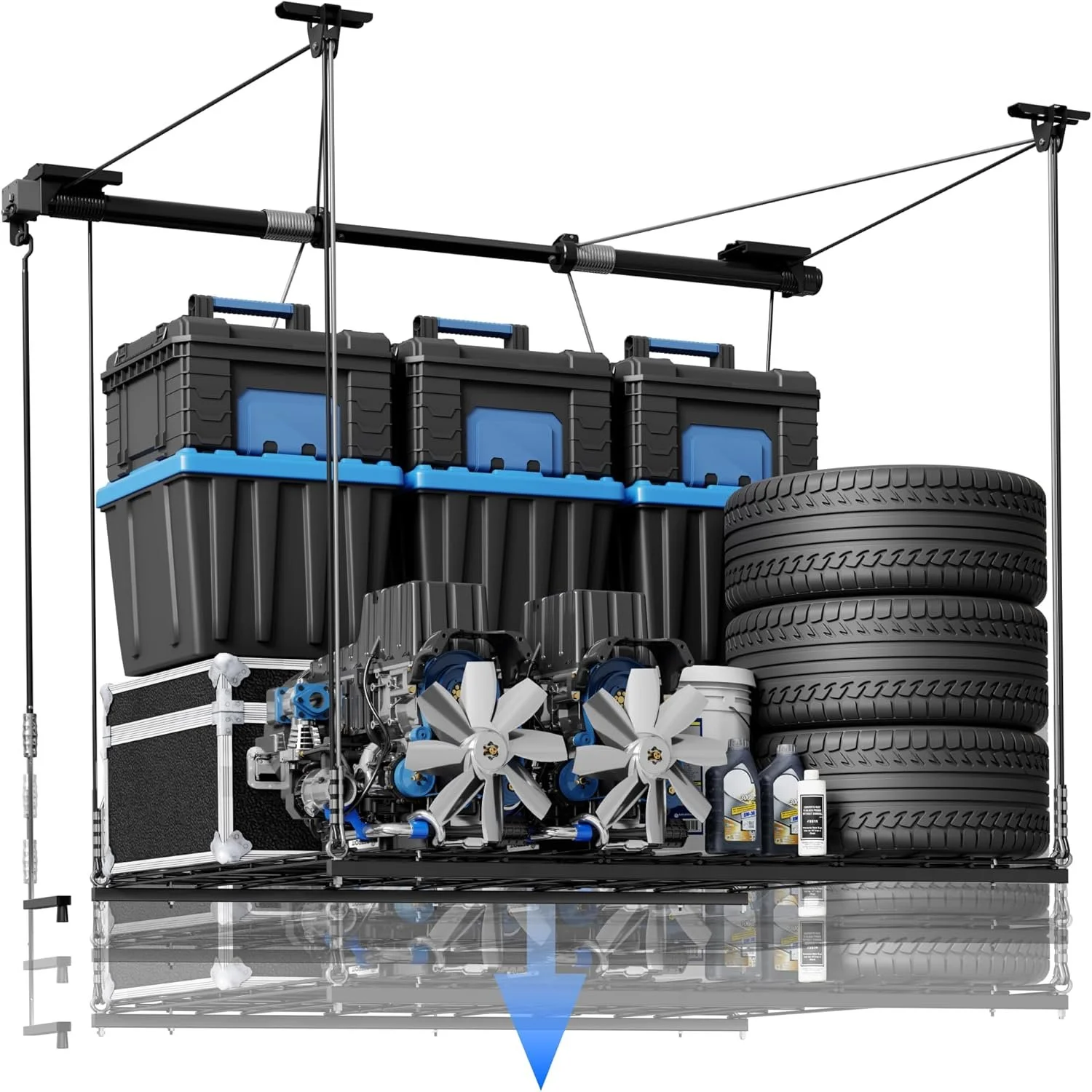 FLEXIMOUNTS Overhead Garage Lifting Storage Rack - GL1