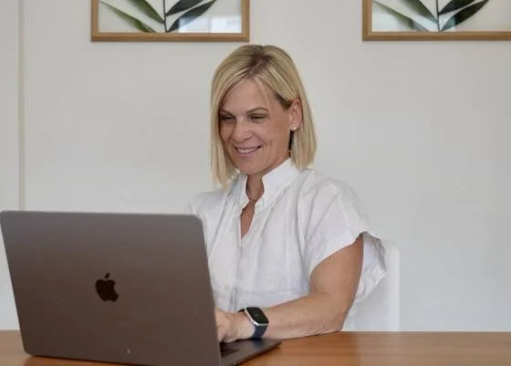 Barbara meeting a patient by secure video