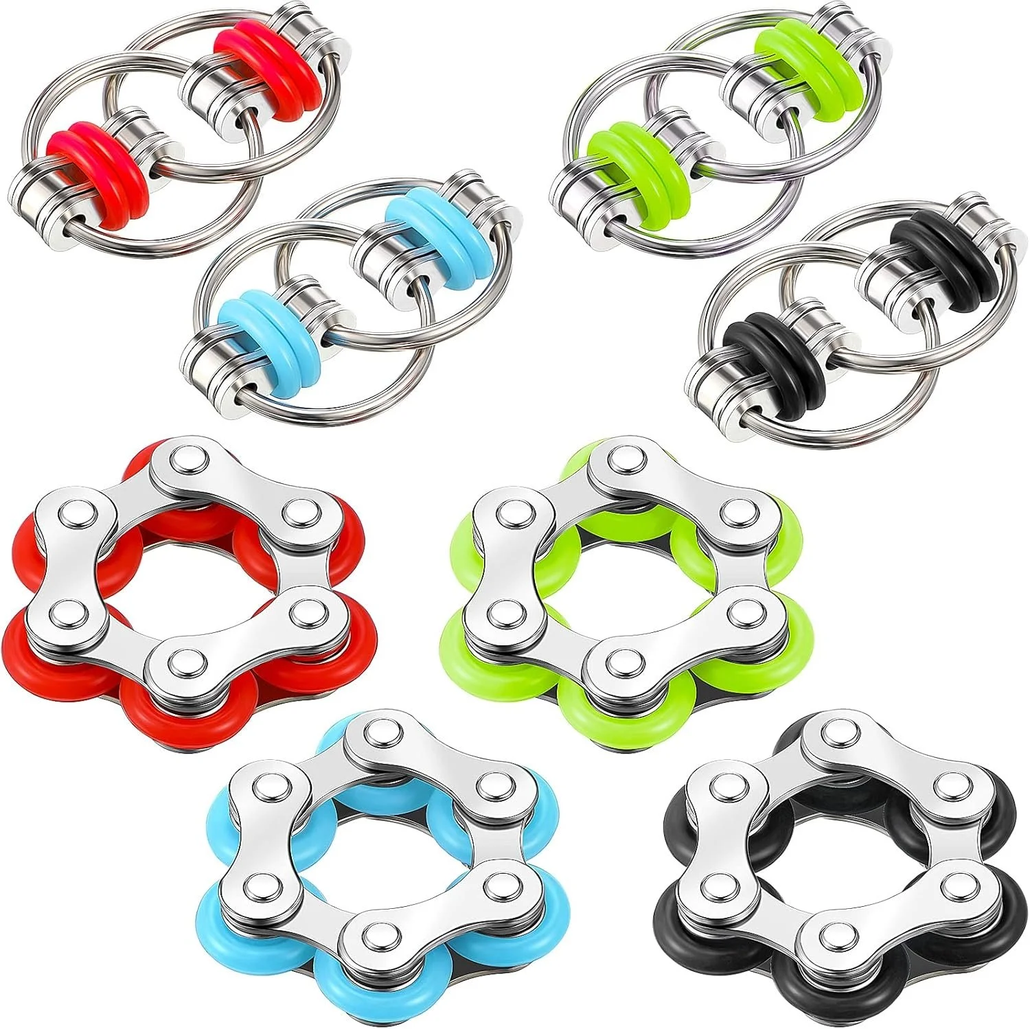 Bike chain fidgets