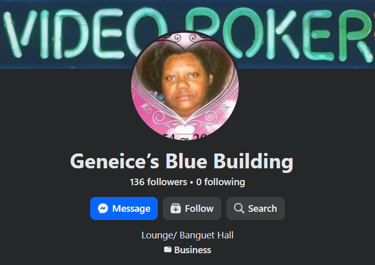 Geneice’s Blue Building Facebook community page