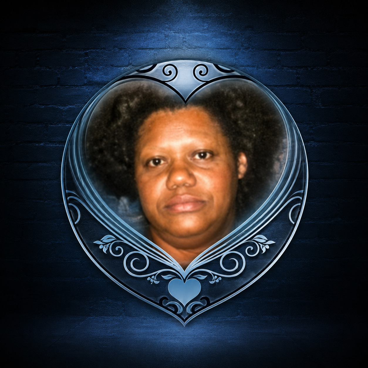 Portrait honoring Geneice, whose legacy inspired Geneice’s Blue Building