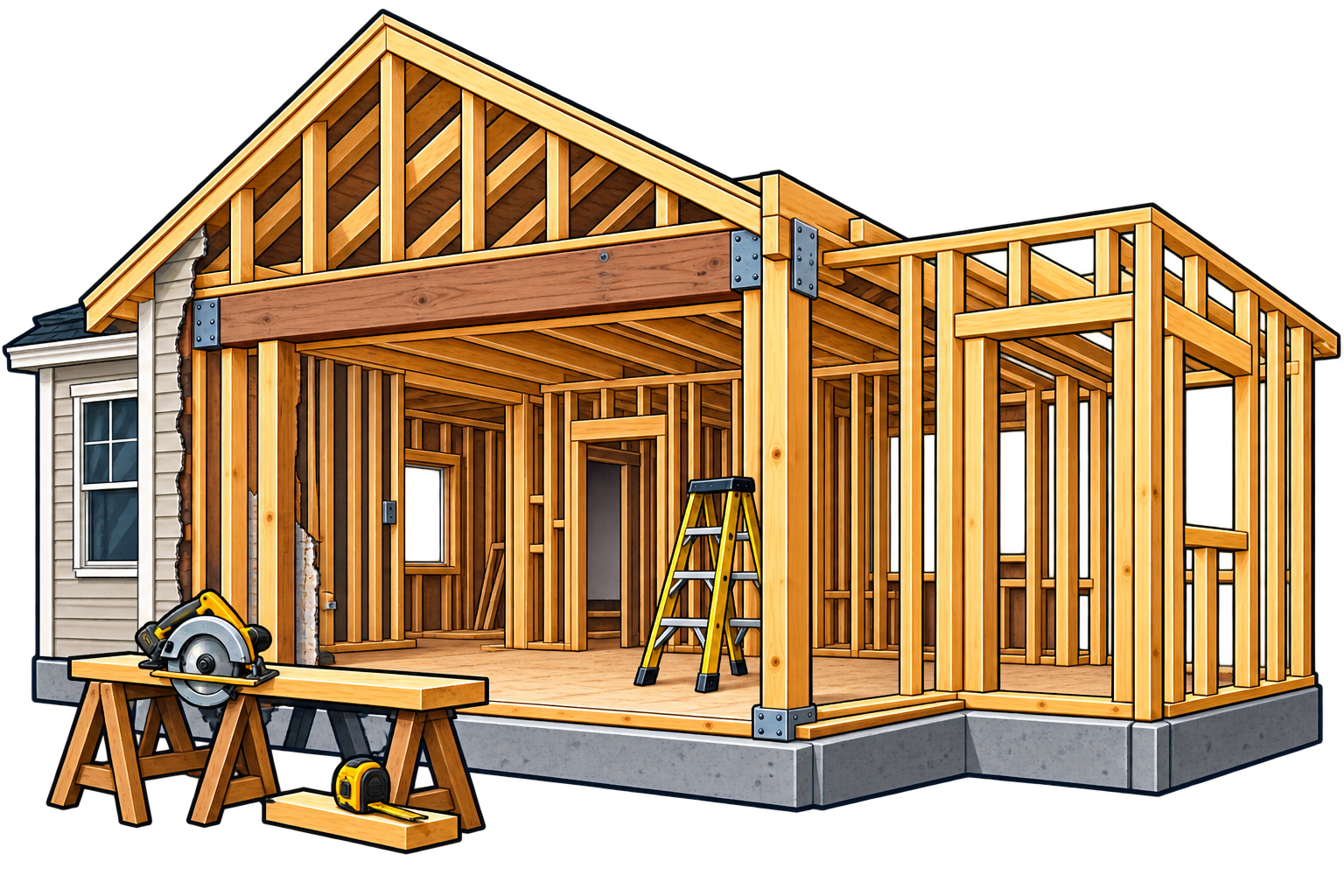 Renovation framing icon