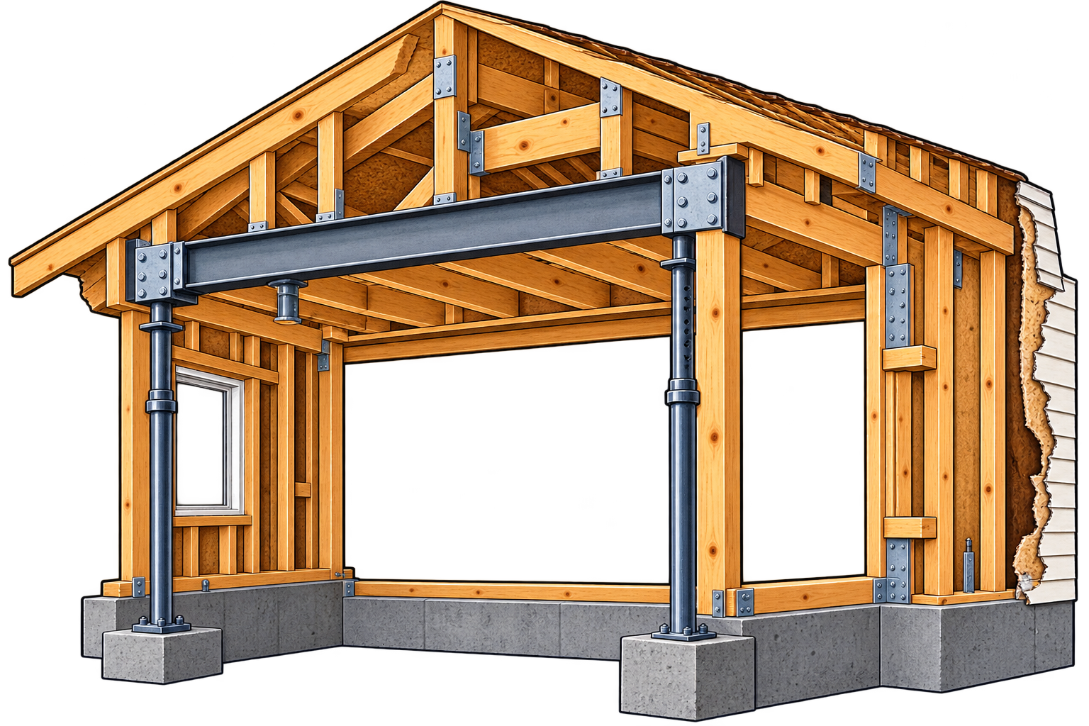 Structural framing icon