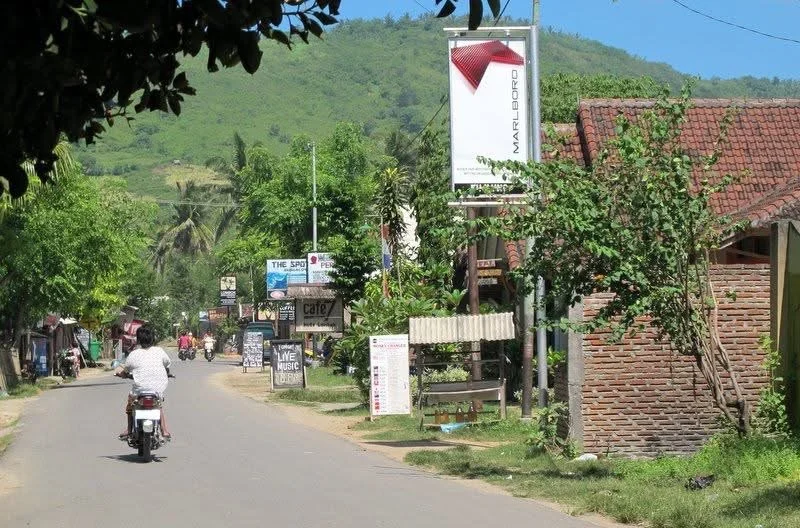 road in kuta lombok in 2012