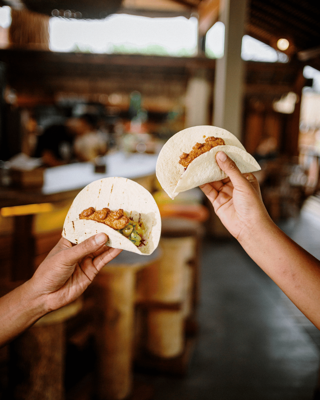 Fresh fish tacos in Kuta Lombok