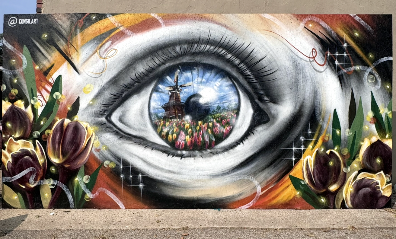 Wood panel - Tulip City Walls Fest - Holland, Michigan (2024)