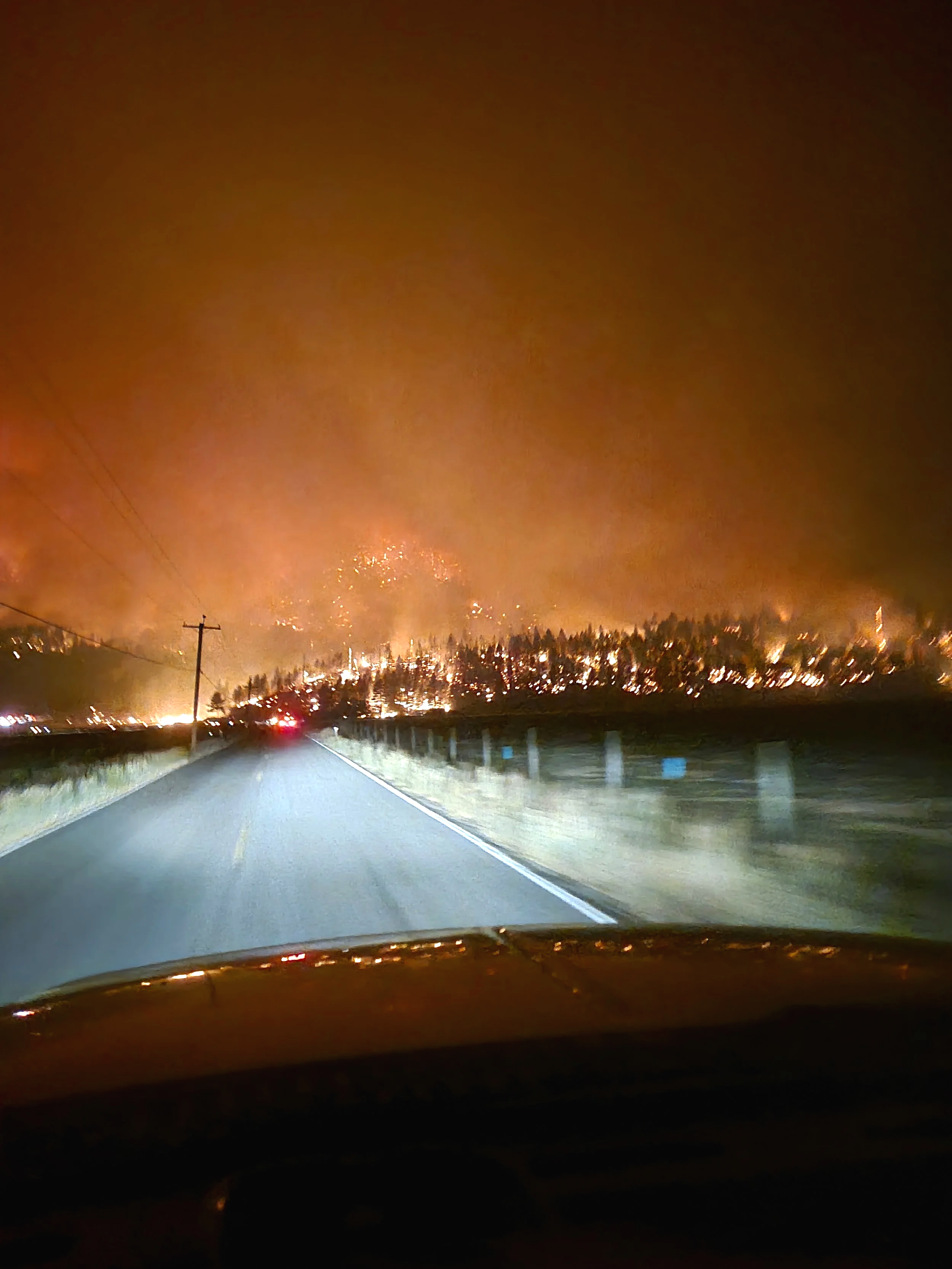 2021 Dixie Fire CA - Nighttime
