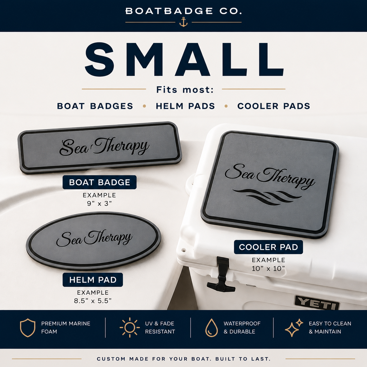 BoatBadge Co. — Custom Marine Foam Design (Small)