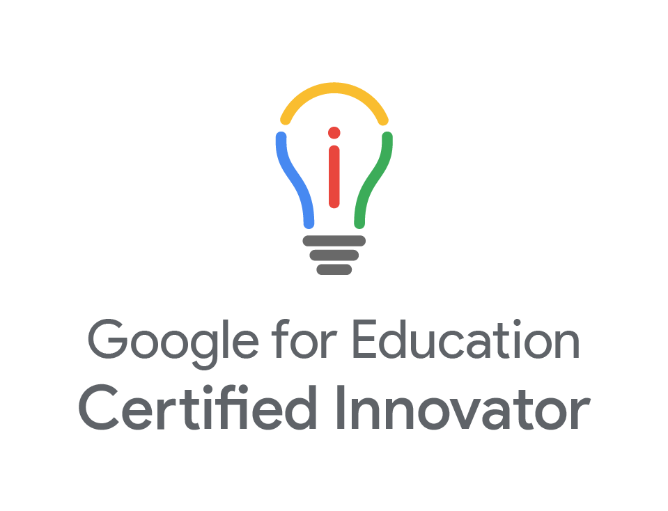 Google for Education Certified Innovator logo with a stylized lightbulb and the text