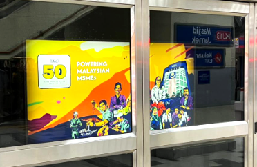 LRT Station Adtracks in Ampang Line