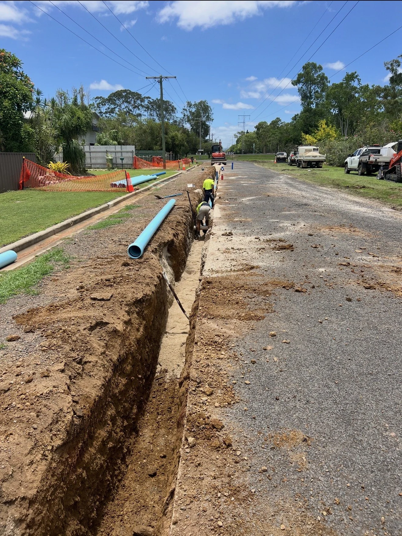 Multiple barrel culvert installation and drainage works completed by JR Pipelines in Far North Queensland 