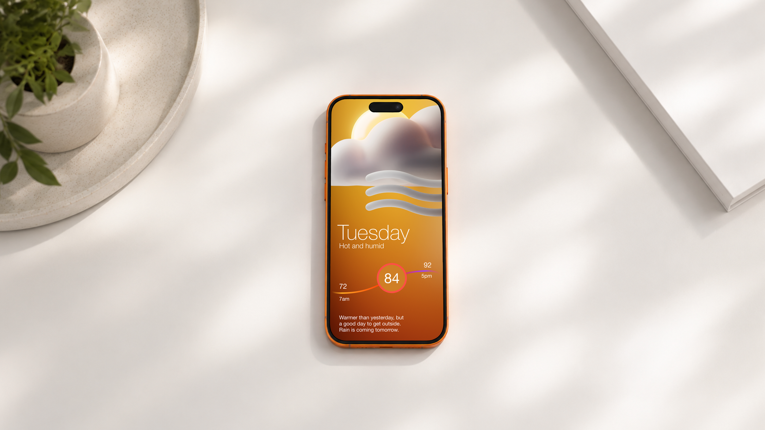 Weather App. 3D Art Direction + UX.
