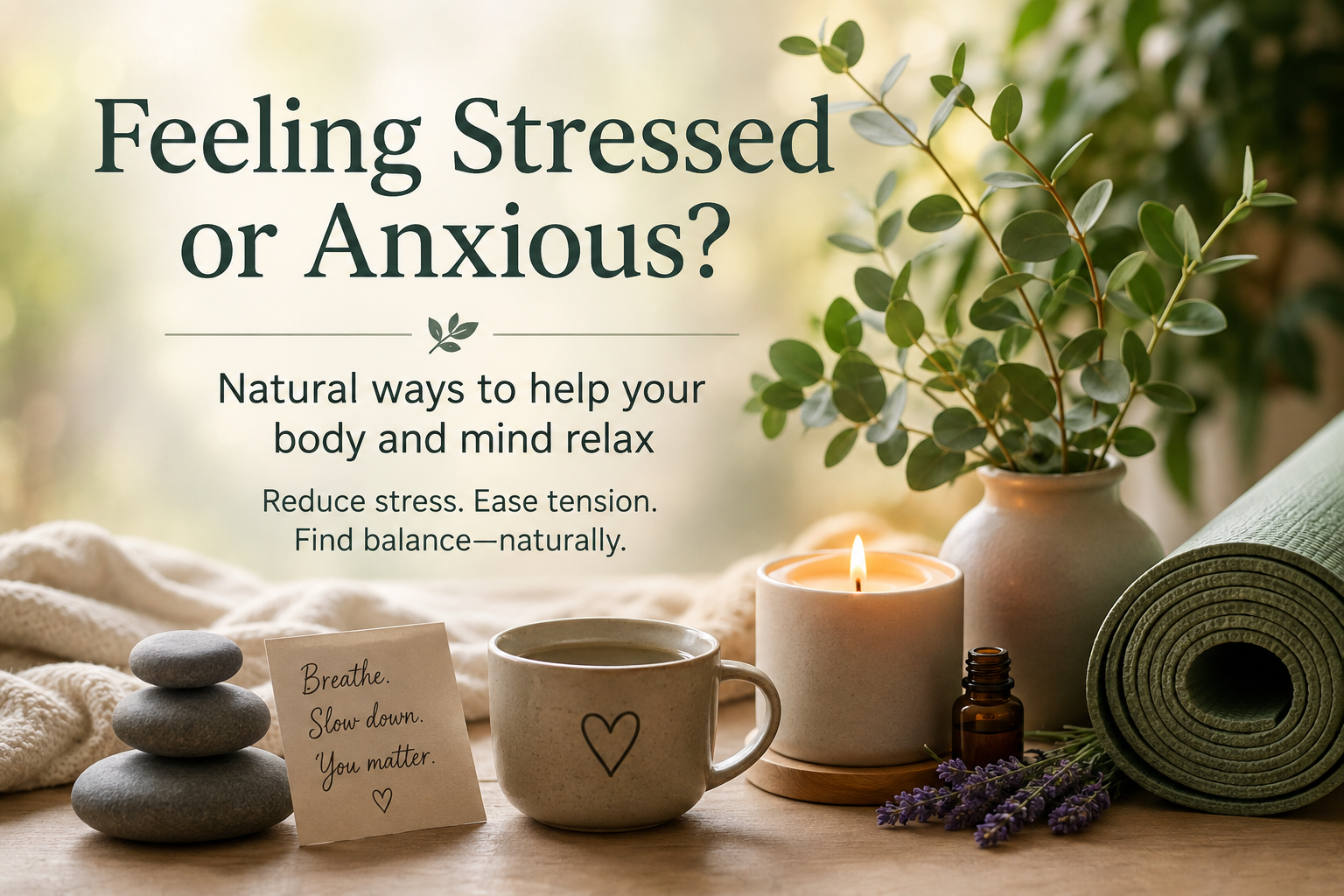 Feeling Stressed or Anxious? Natural Ways to Help Your Body and Mind Relax
