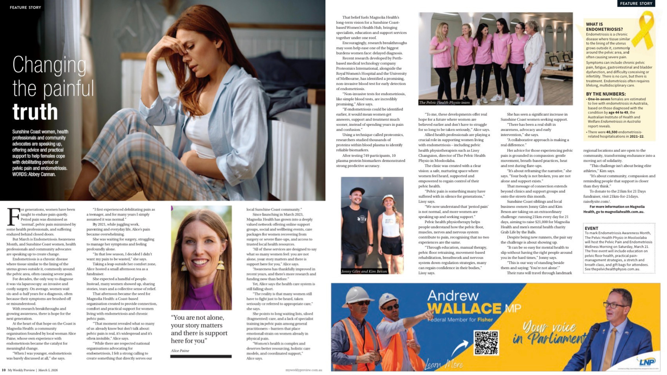 Changing the Narrative Around Endometriosis on the Sunshine Coast