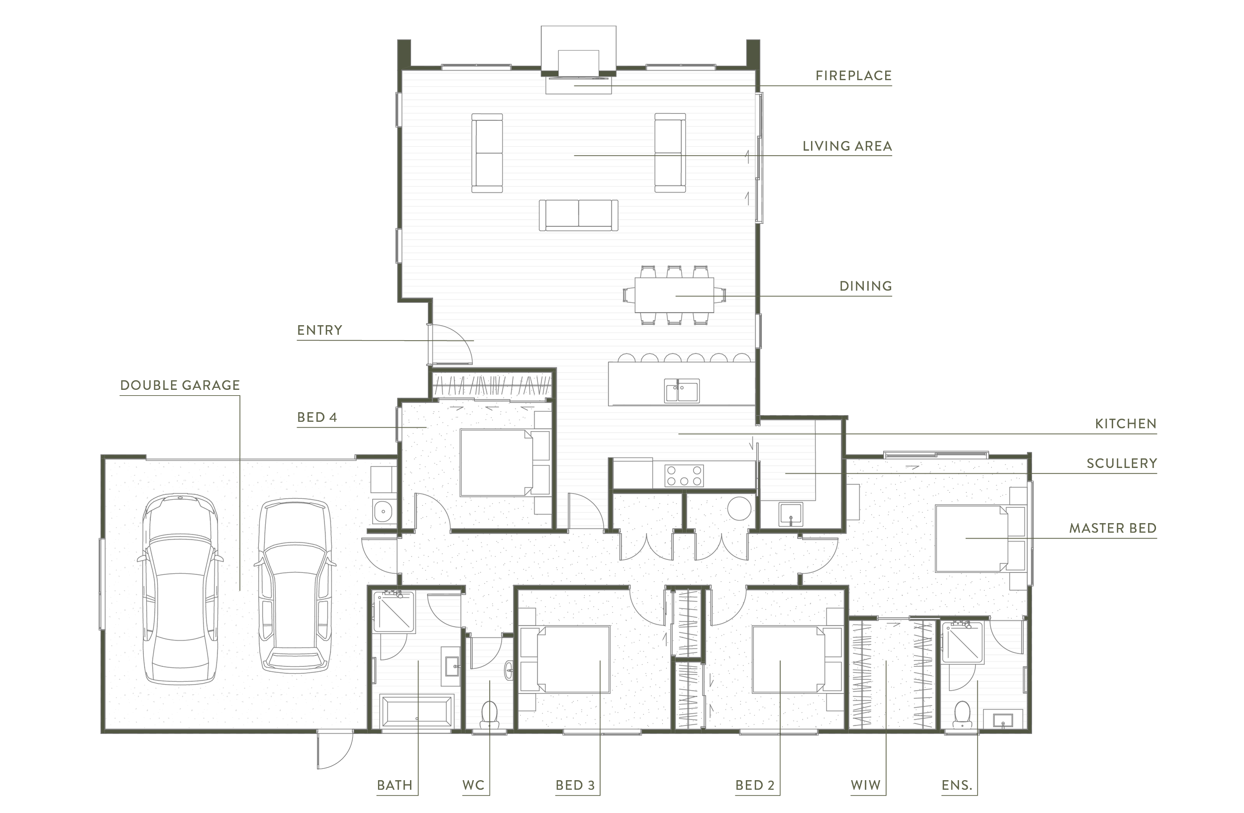 Matai - Floor Plan - Maymorn Farm