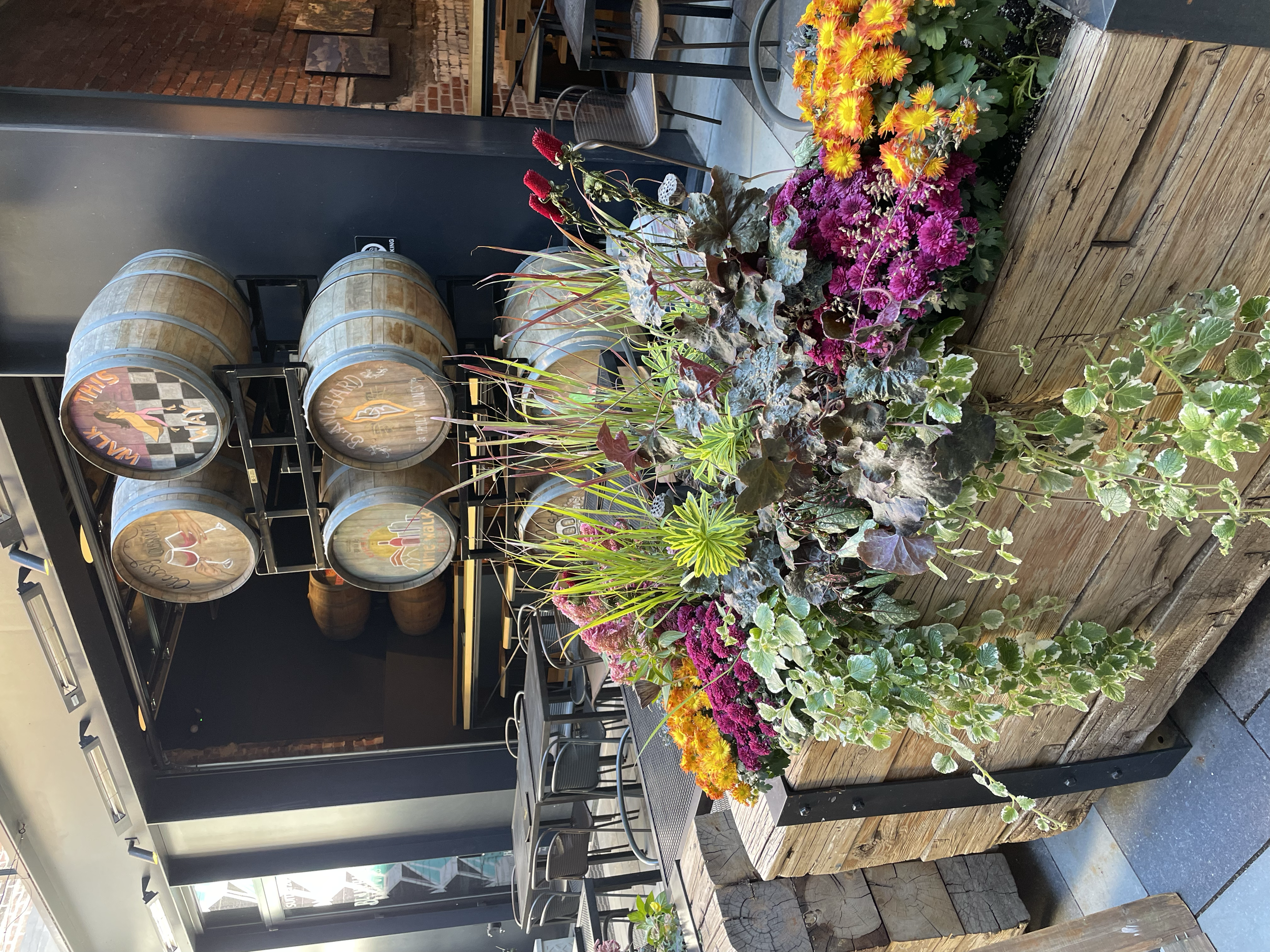 Fall Planter on patio in Northern Colorado