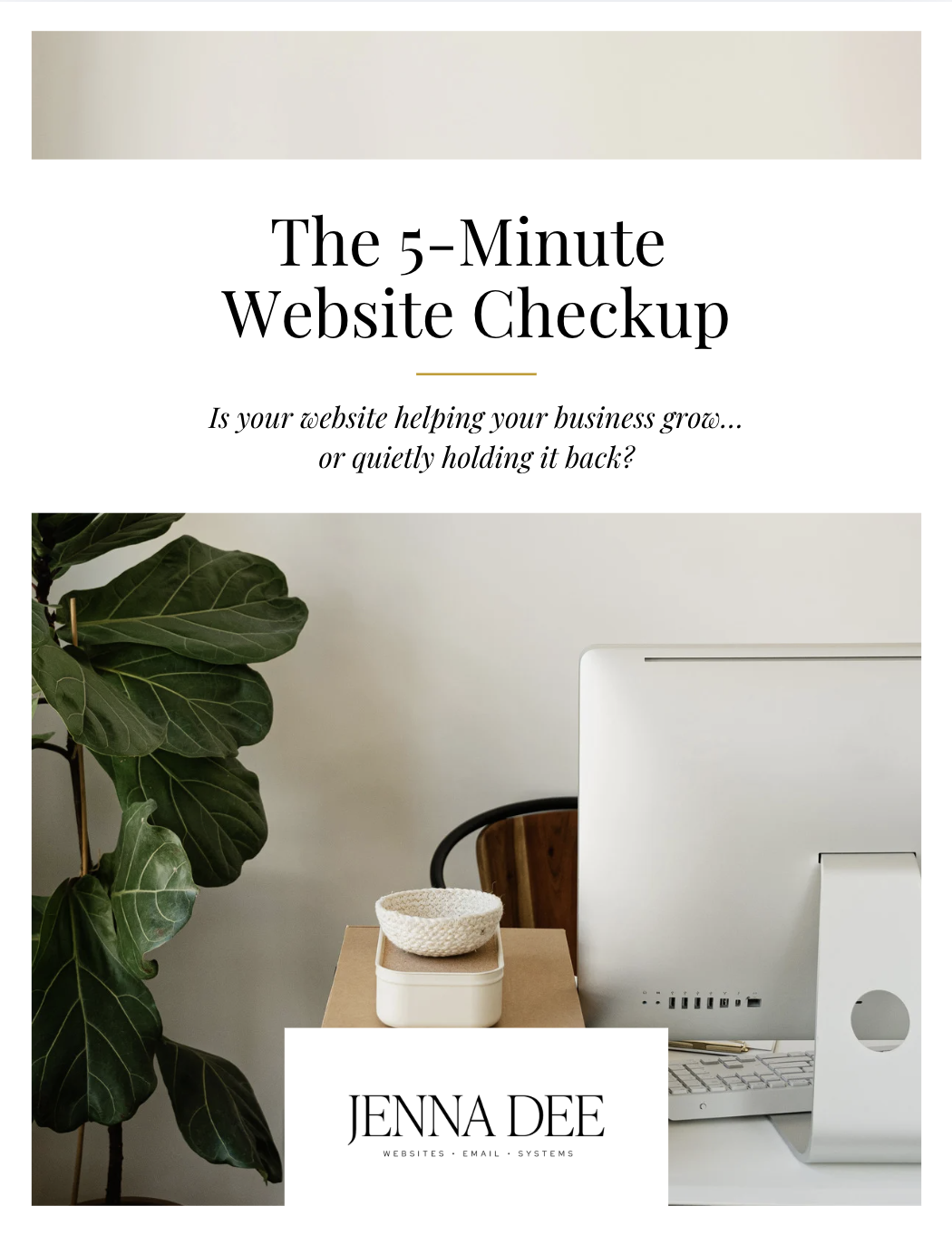 The 5-Minute Website Checkup free guide cover