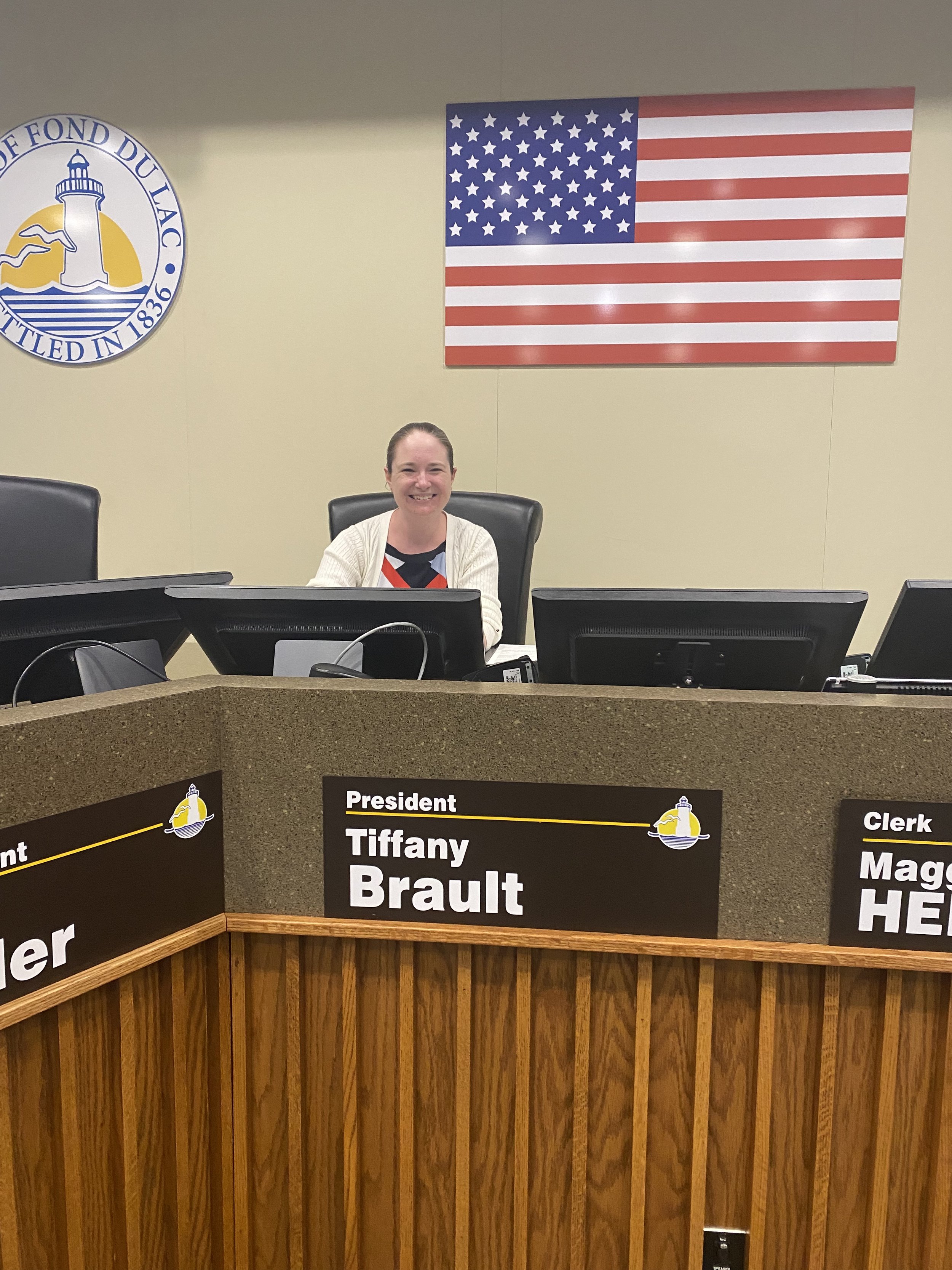 Tiffany Brault, Fond du Lac City Council President