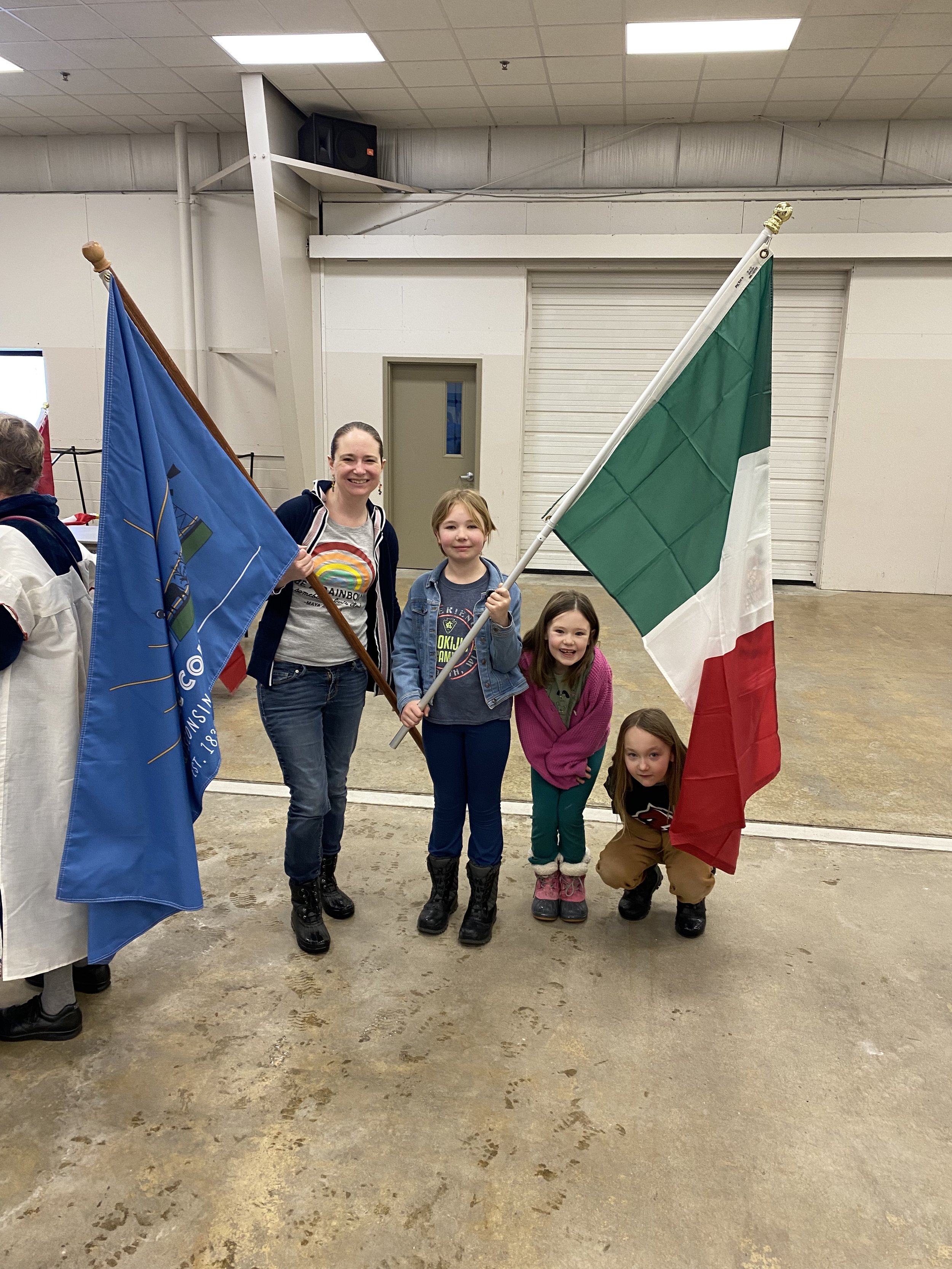 Tiffany Brault with her three children at Fond du Lac's Celebrate CommUNITY event