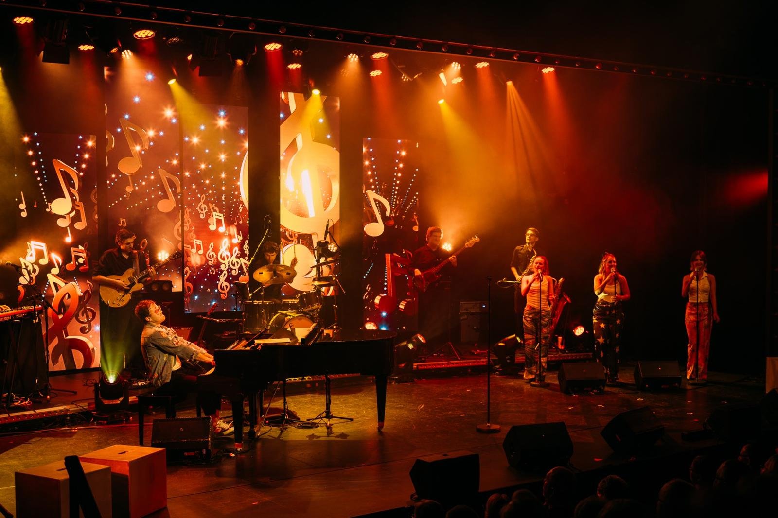 Mosaic recently collaborated with Ben Francis Entertainment to present the premiere of "Benny and The Jets" at the Shedley Theatre. The show featured a full band, along with a talented group of backing vocalists and dancers, and it received