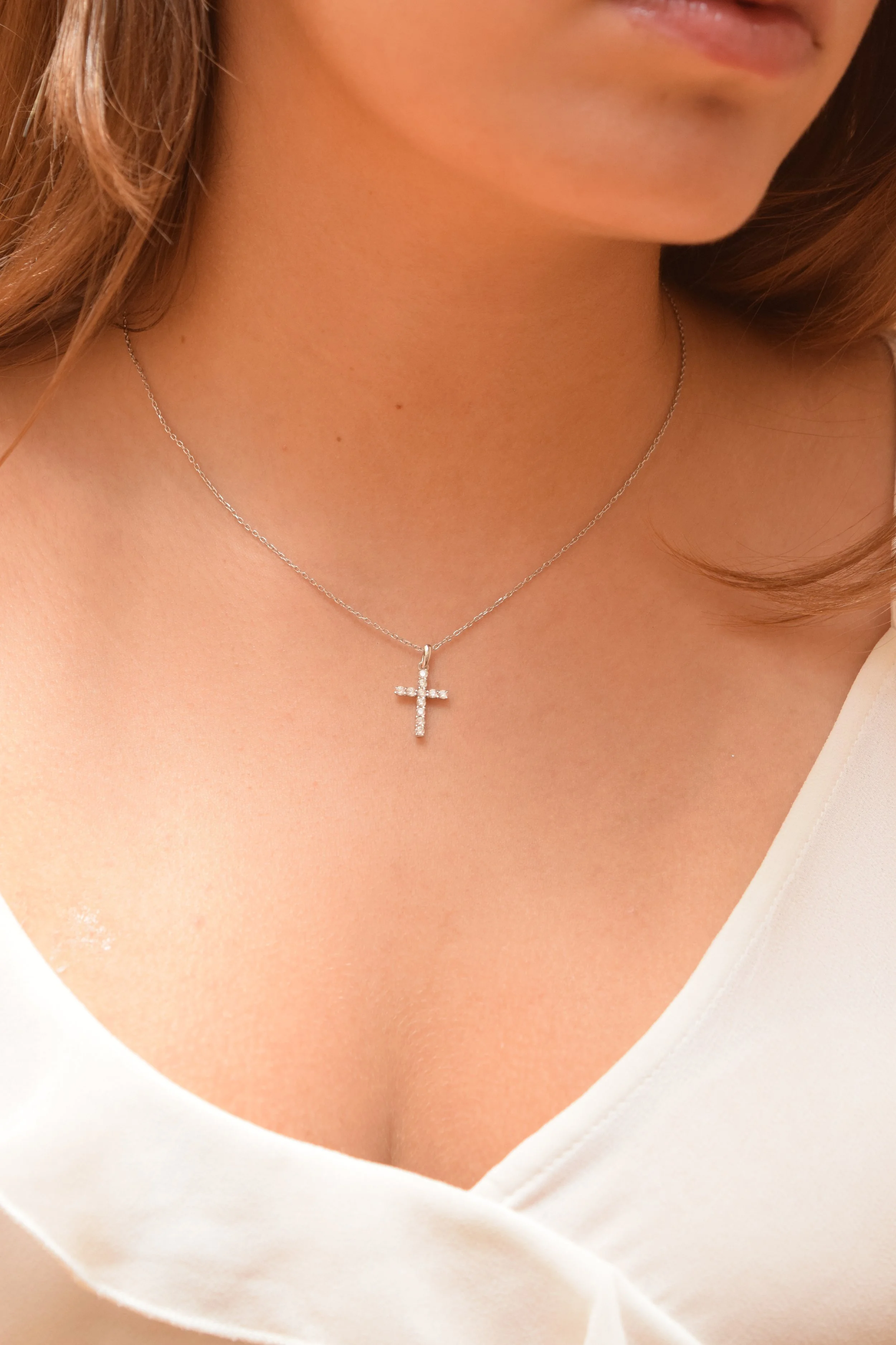 Collar Cruz Plata