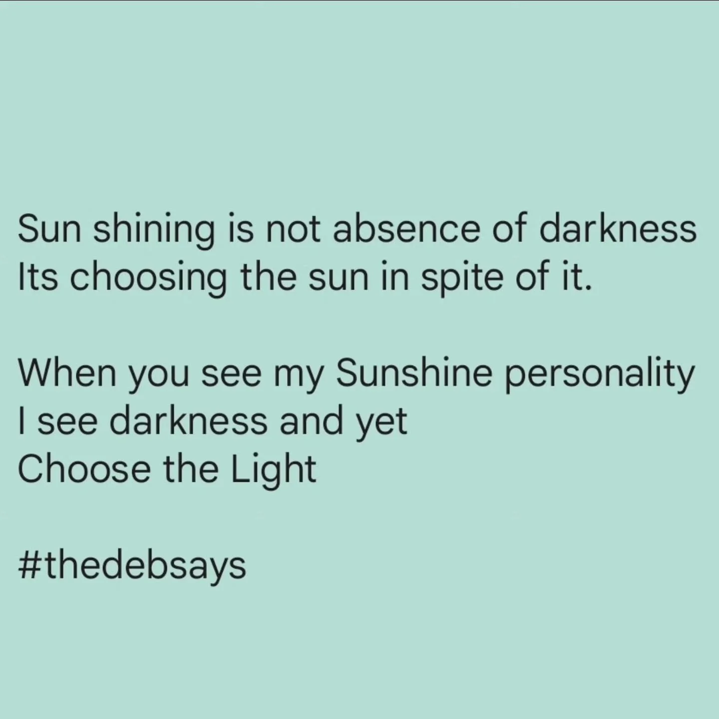 Light is a choice.

It asks for a cost&mdash;ego, grudges, and the need to hold on to pain.

#thedebsays

#inspirelife #consciousawareness #findinginspiration #meditation gettingmybalanceback healingjourney leadership inspirationalleader leadershipde