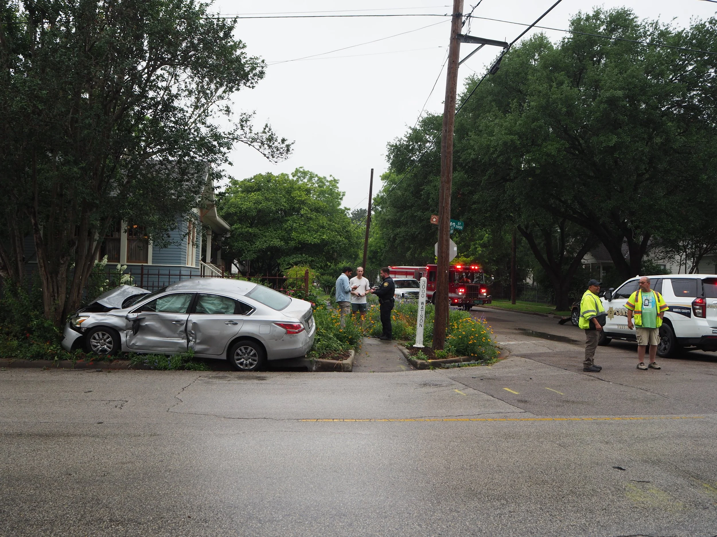 Wet Roads, Blown Stop Sign: Three-Vehicle Crash Rattles Woodland and Watson.