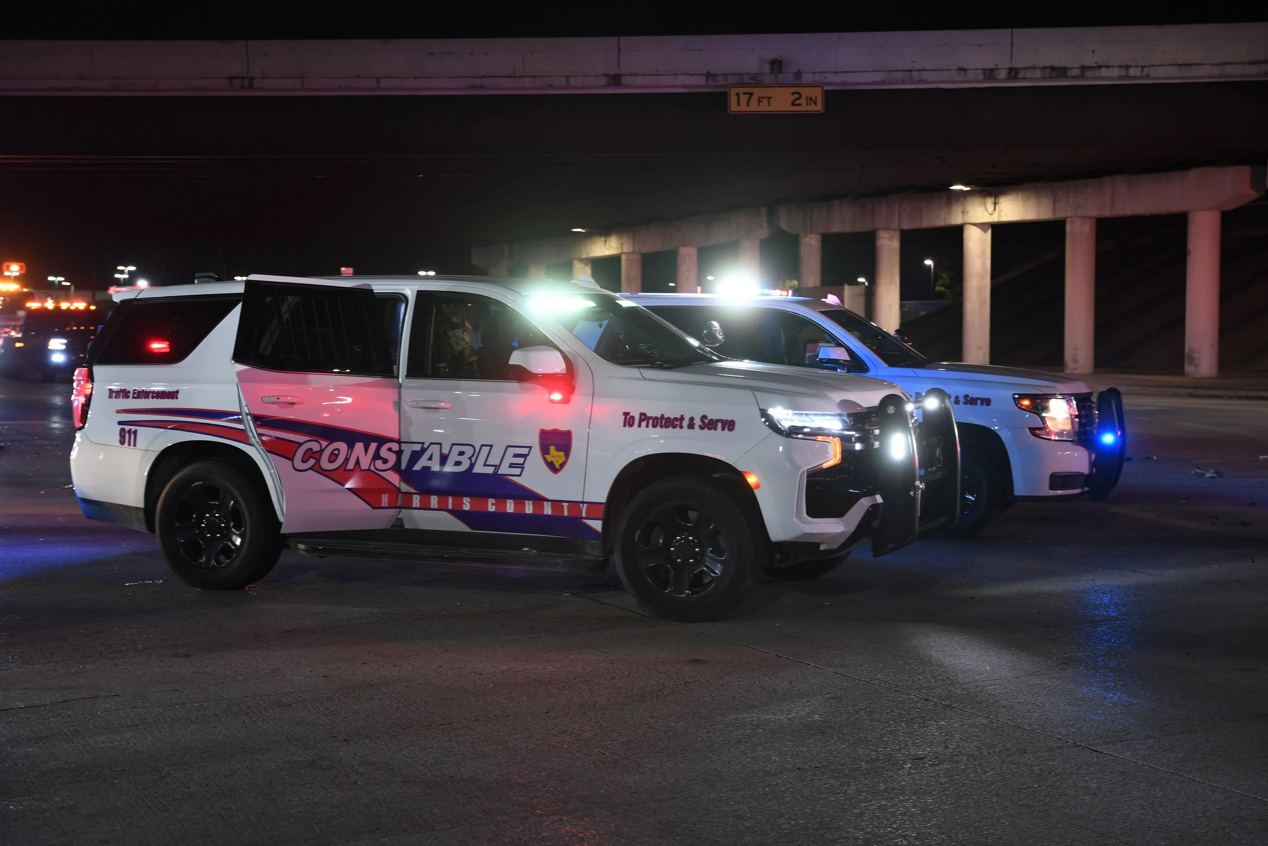Man Trapped, Seriously Injured in Two-Vehicle Crash at Sam Houston Tollway and Veterans Memorial
