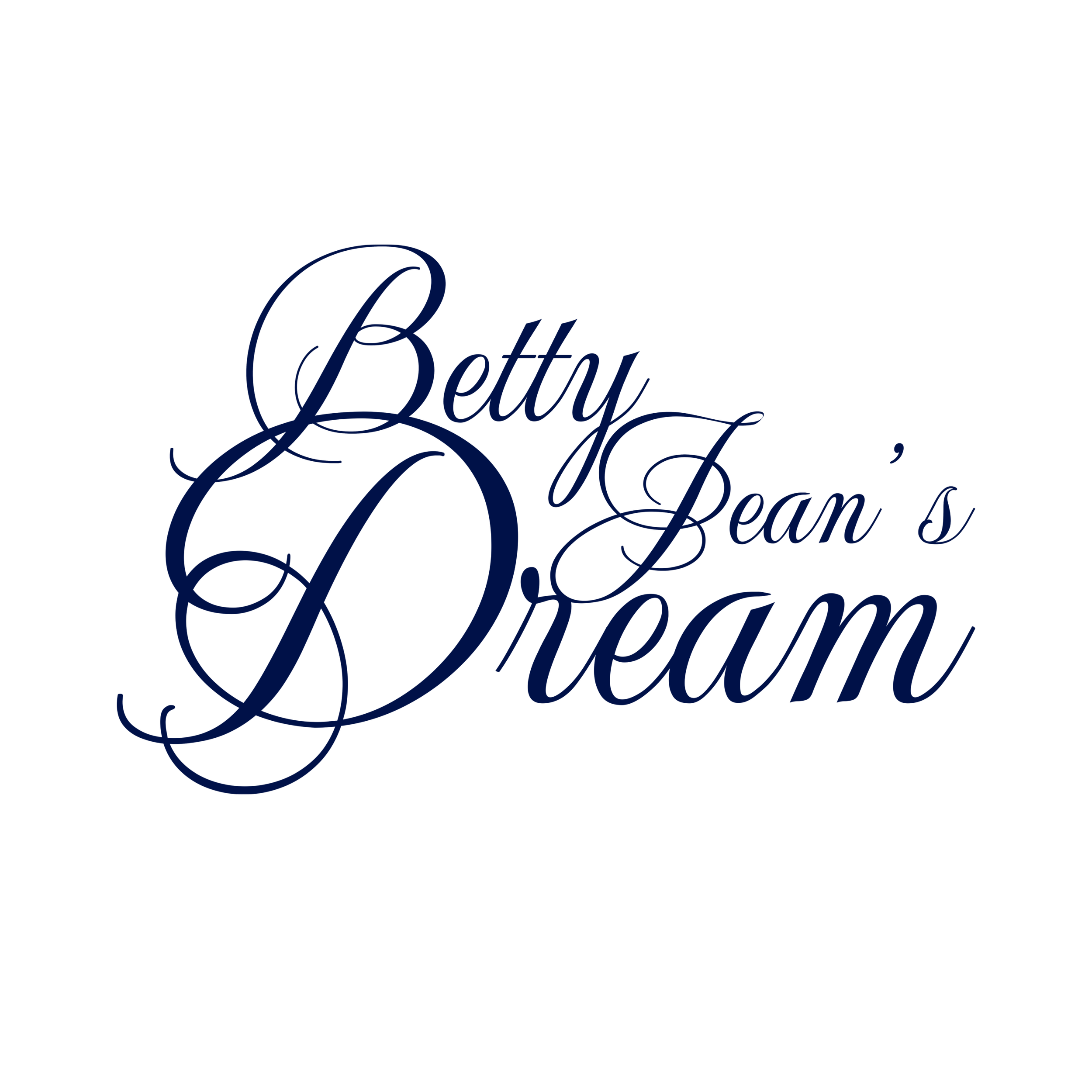 Decorative text reading 'Beauty, Dreams' in dark blue cursive font on a black background.