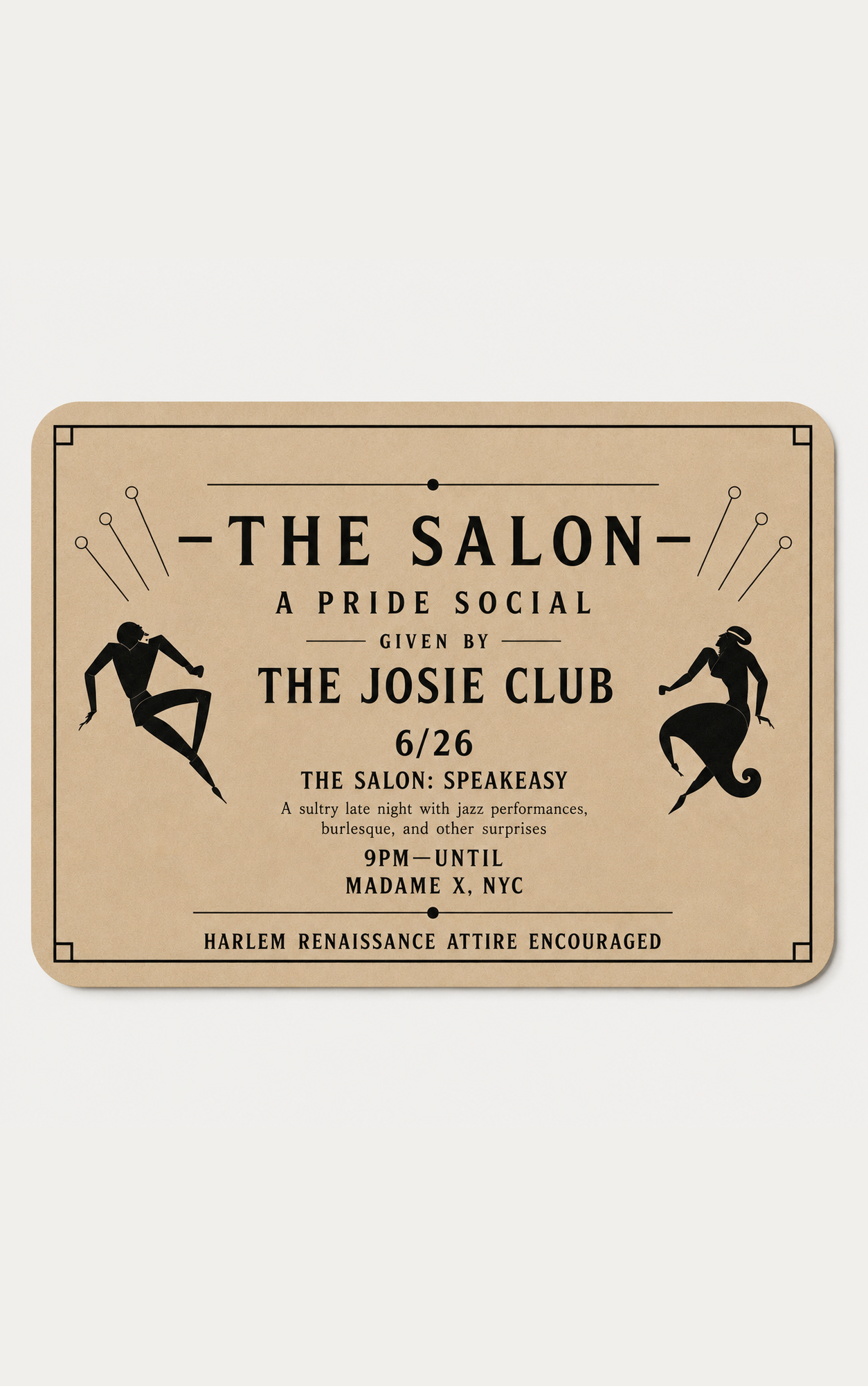 The Salon: Speakeasy