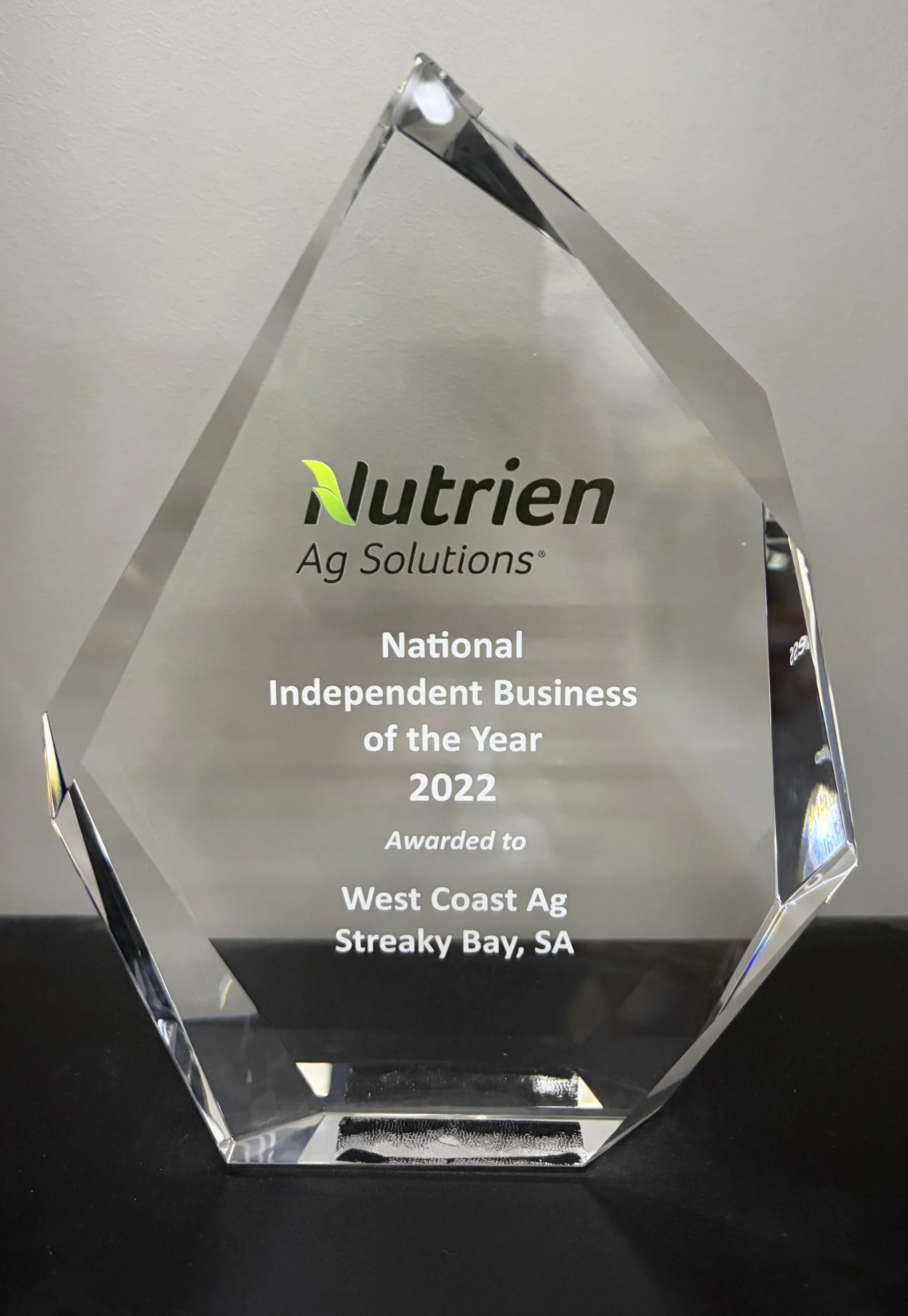 Award: Nutrient's National Independent Business of the Year 2022 Winner