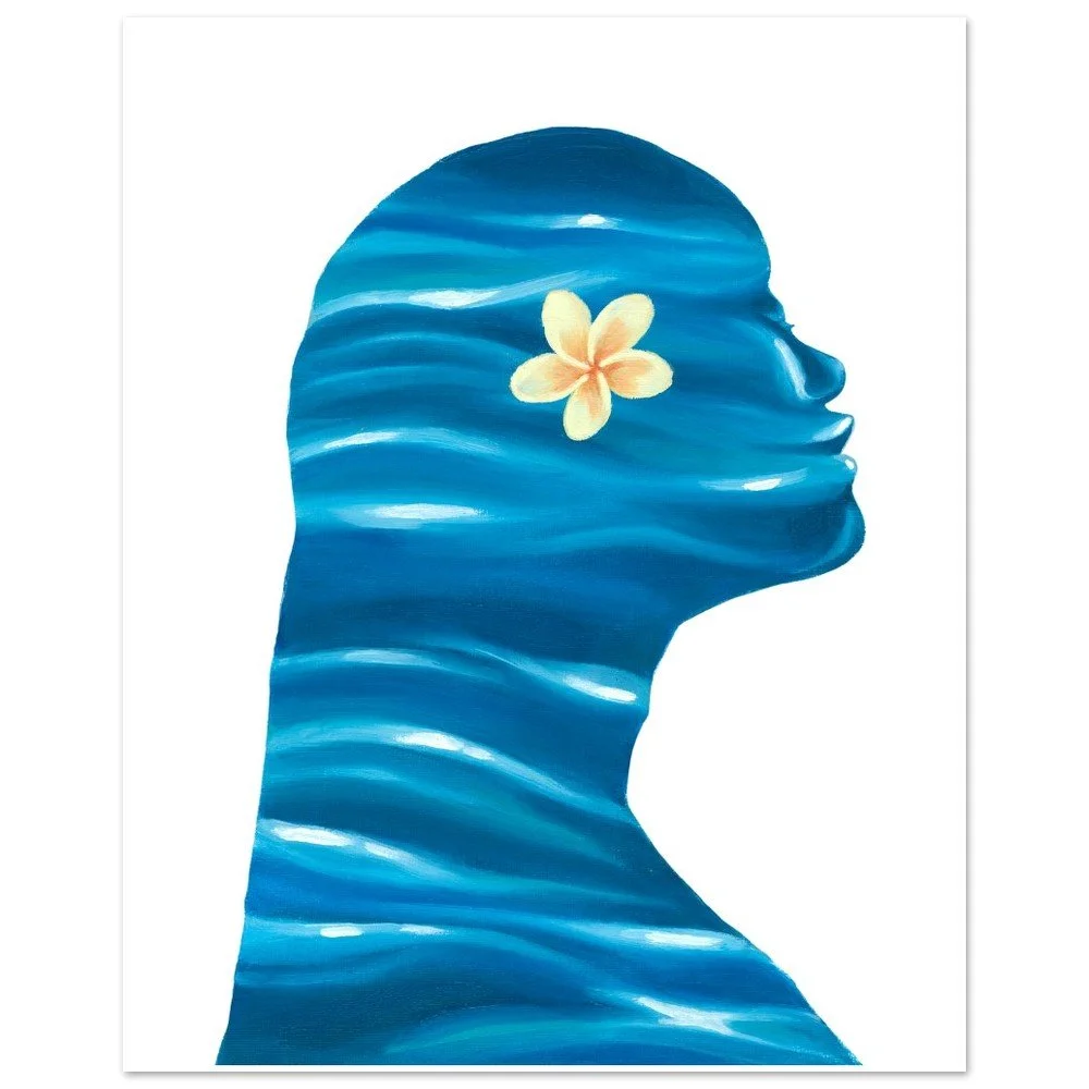 Going with the Flow Fine Art Poster 13x18 cm / 5x7″