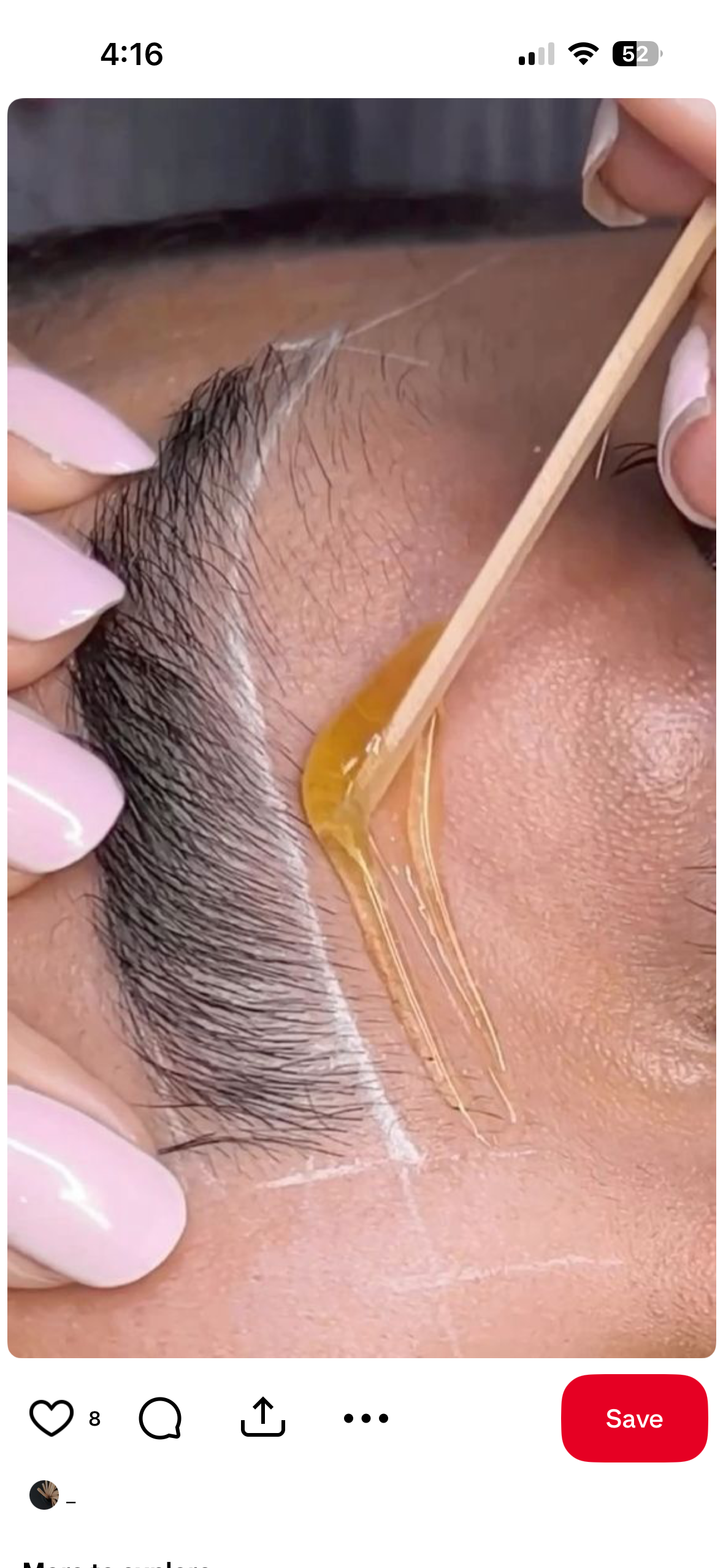 Brow wax & tint