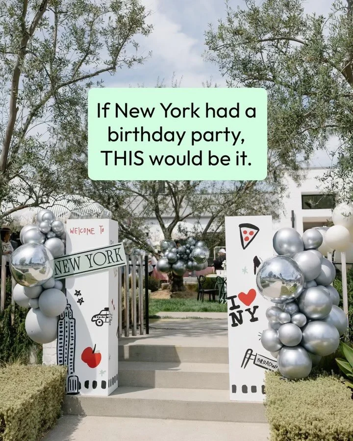 The assignment was New York 🍎

And when you&rsquo;re working with the Parker family &amp; @beijosevents , you don&rsquo;t stop at a few city-inspired details and call it a day.

You build the skyline.
You bring in the landmarks.
You turn a birthday 