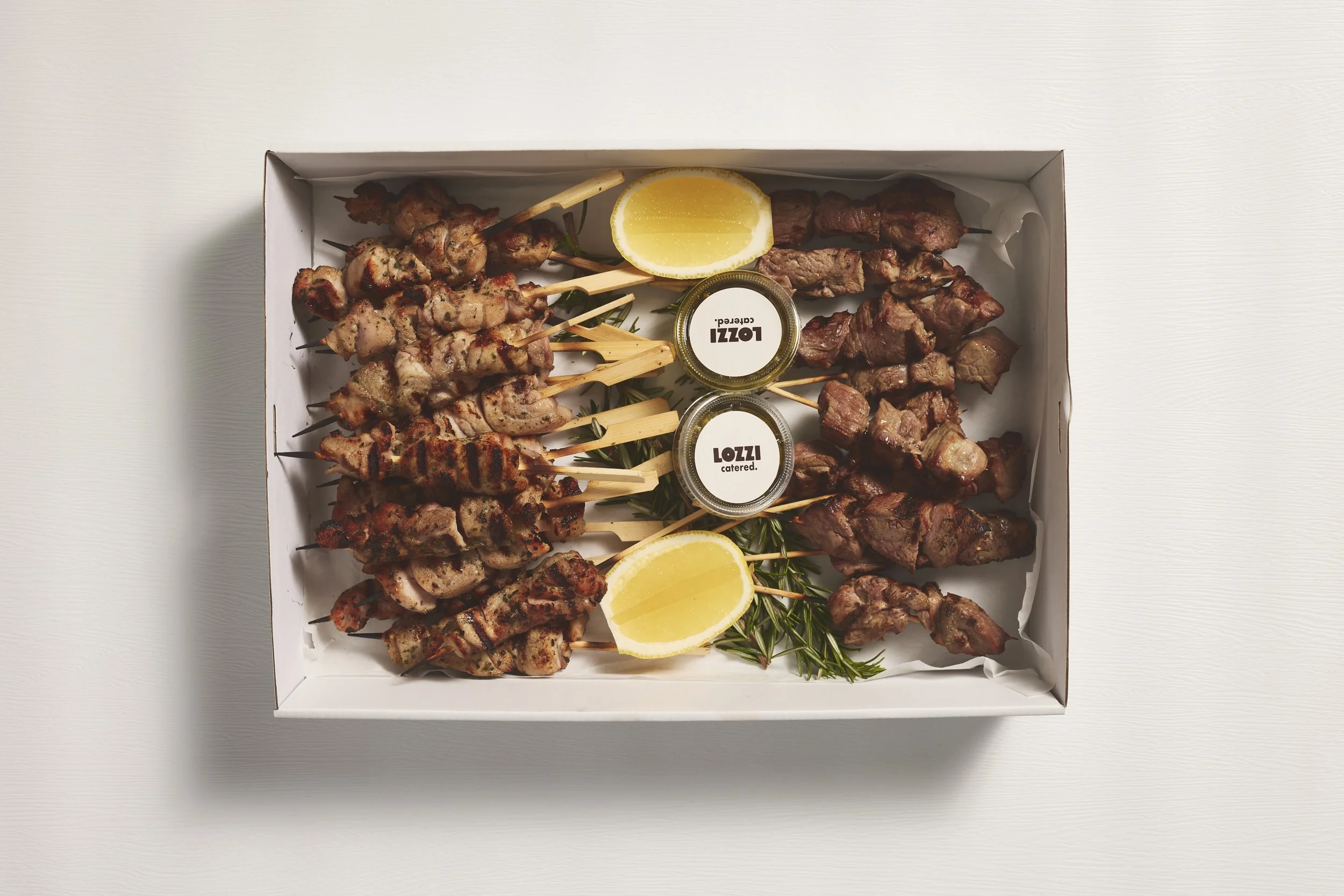 Grilled Chicken & Lamb Skewers 20 pieces